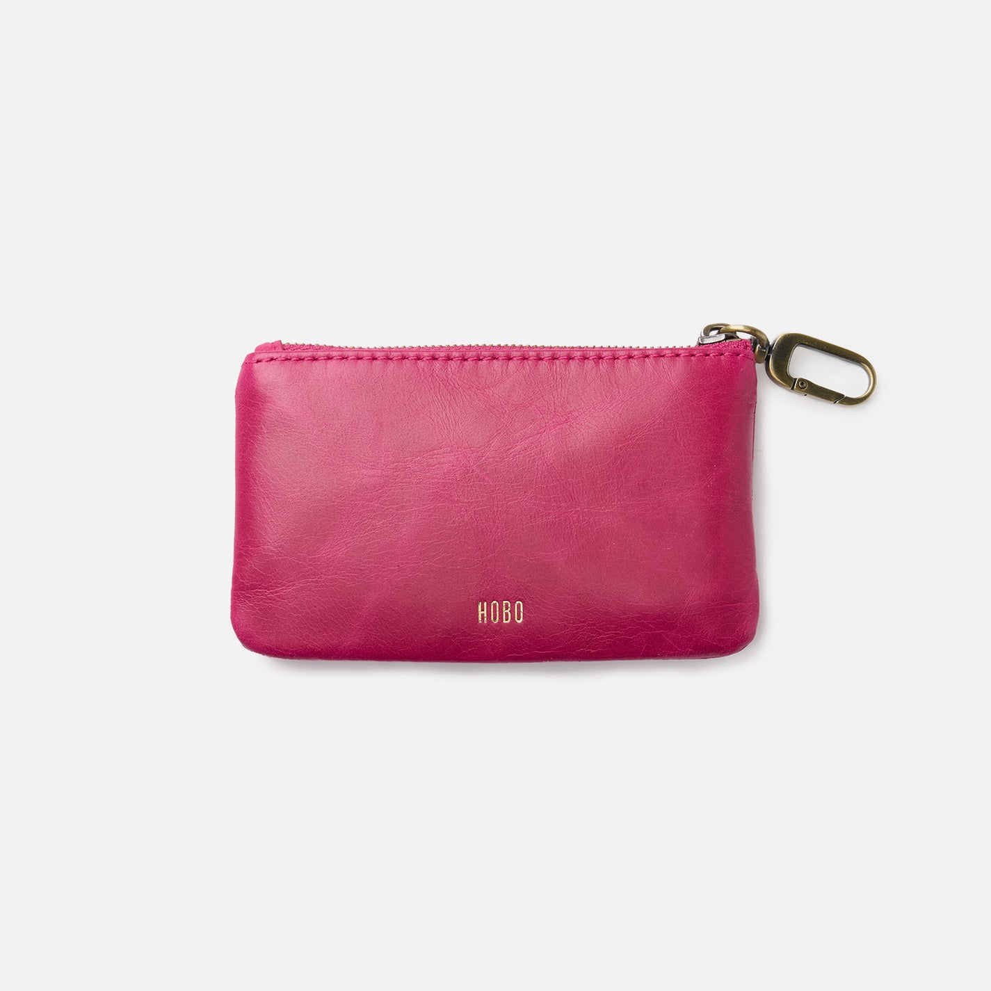 Luxury Polished Leather Sentiment Pouch in Fuchsia - Elegant Clutch for Evening Parties, Weddings & Special Occasions