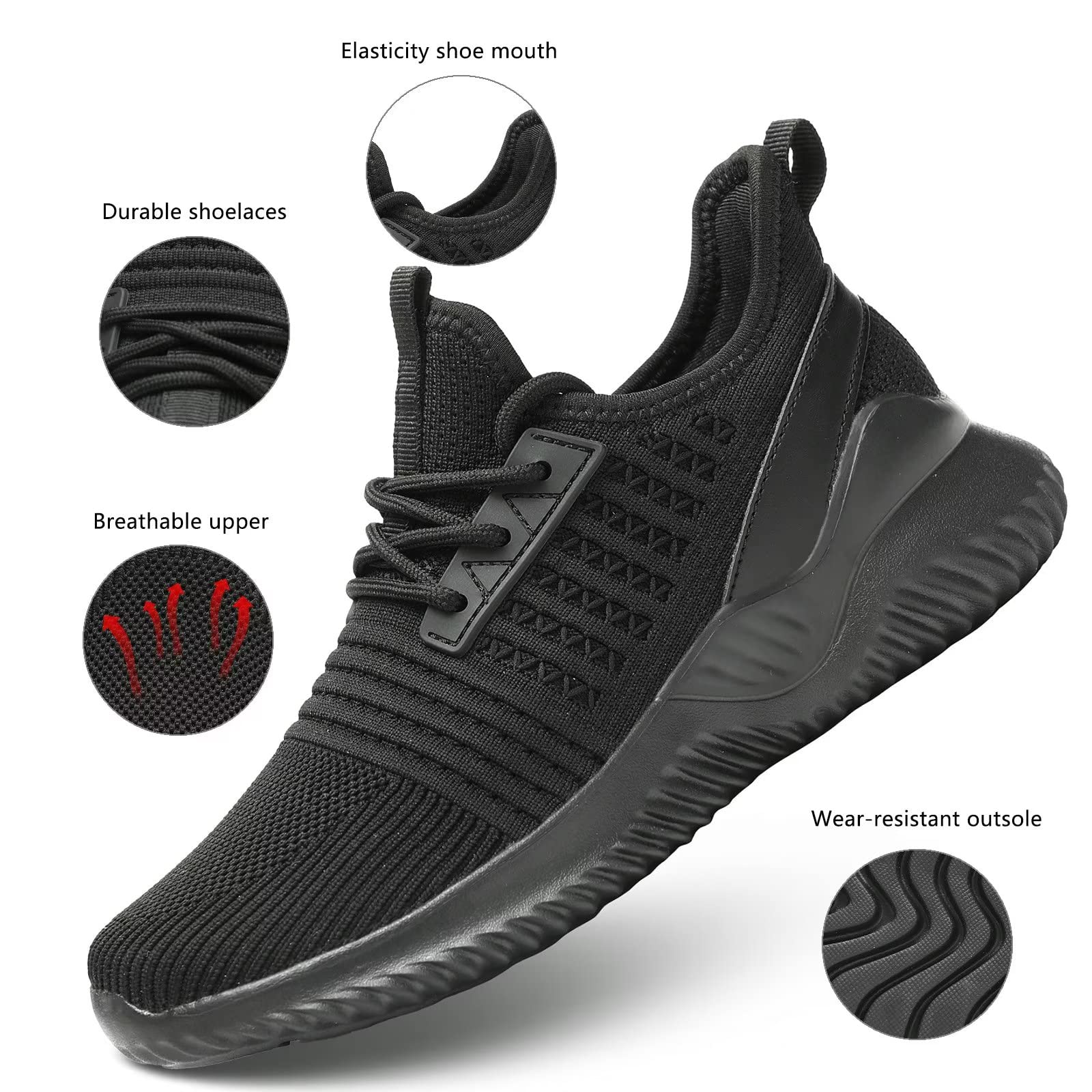 Lightweight Breathable Women's Walking Shoes - Non-Slip Athletic Running Sneakers for Workout, Casual & Sports | Mesh Fashion Sneakers for Walking, Jogging & Gym Activities