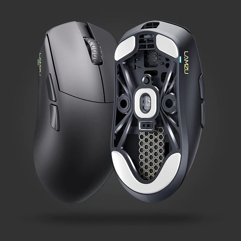 Lamzu Maya Wireless Gaming Mouse - Charcoal Black, 4K Compatible, Lightweight Ergonomic Design for FPS, MOBA, and MMO Gaming | Perfect for Esports, Streaming, and Competitive Play