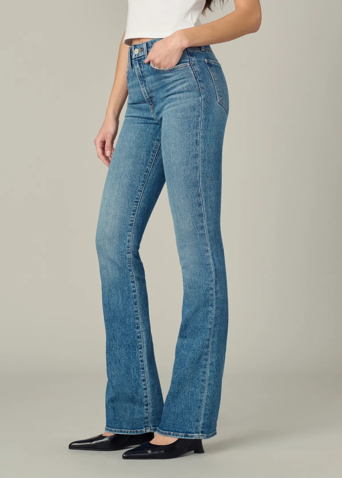 Hi Honey Bootcut Jeans for Women - High Waist Stretch Denim Pants - Perfect for Casual Wear, Office & Date Night
