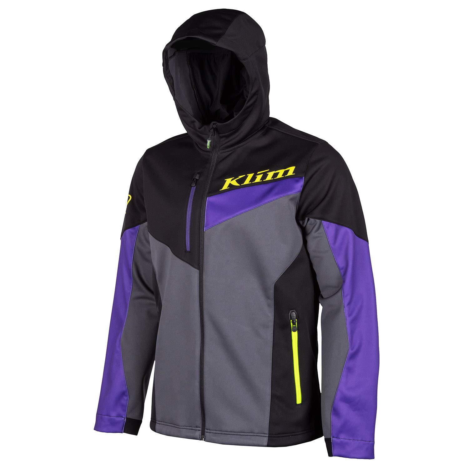 KLIM Transition Hoodie 2X - Lightweight Waterproof Windbreaker Jacket for Men & Women - Perfect for Hiking, Camping & Outdoor Activities (Heliotrope Purple)