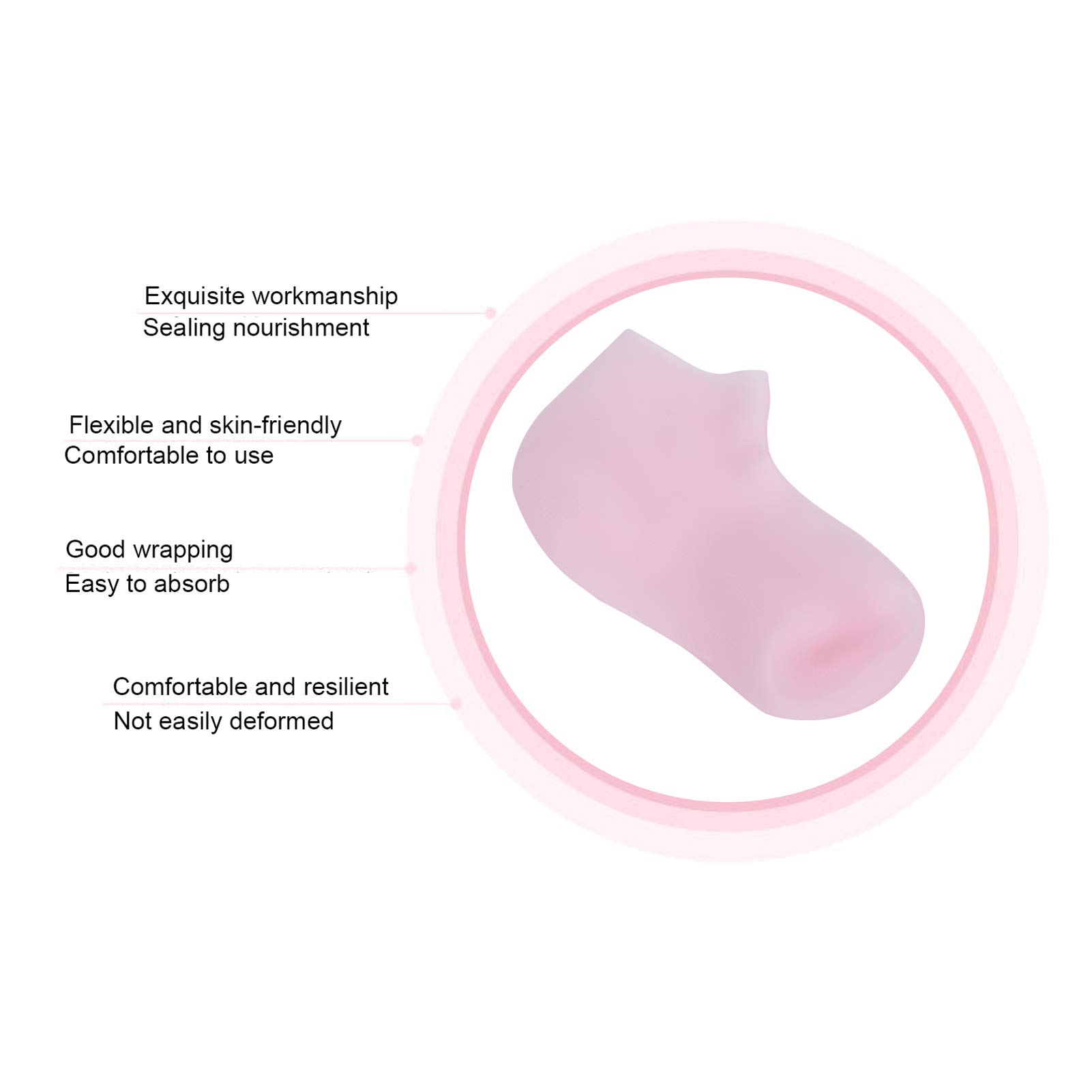 1 Pair Moisturizing Gel Socks for Dry Cracked Feet - Soft Silicone Spa Socks for Women & Men (Size L 39-41) - Perfect for Home Pedicure, Foot Care & Relaxation After Shower
