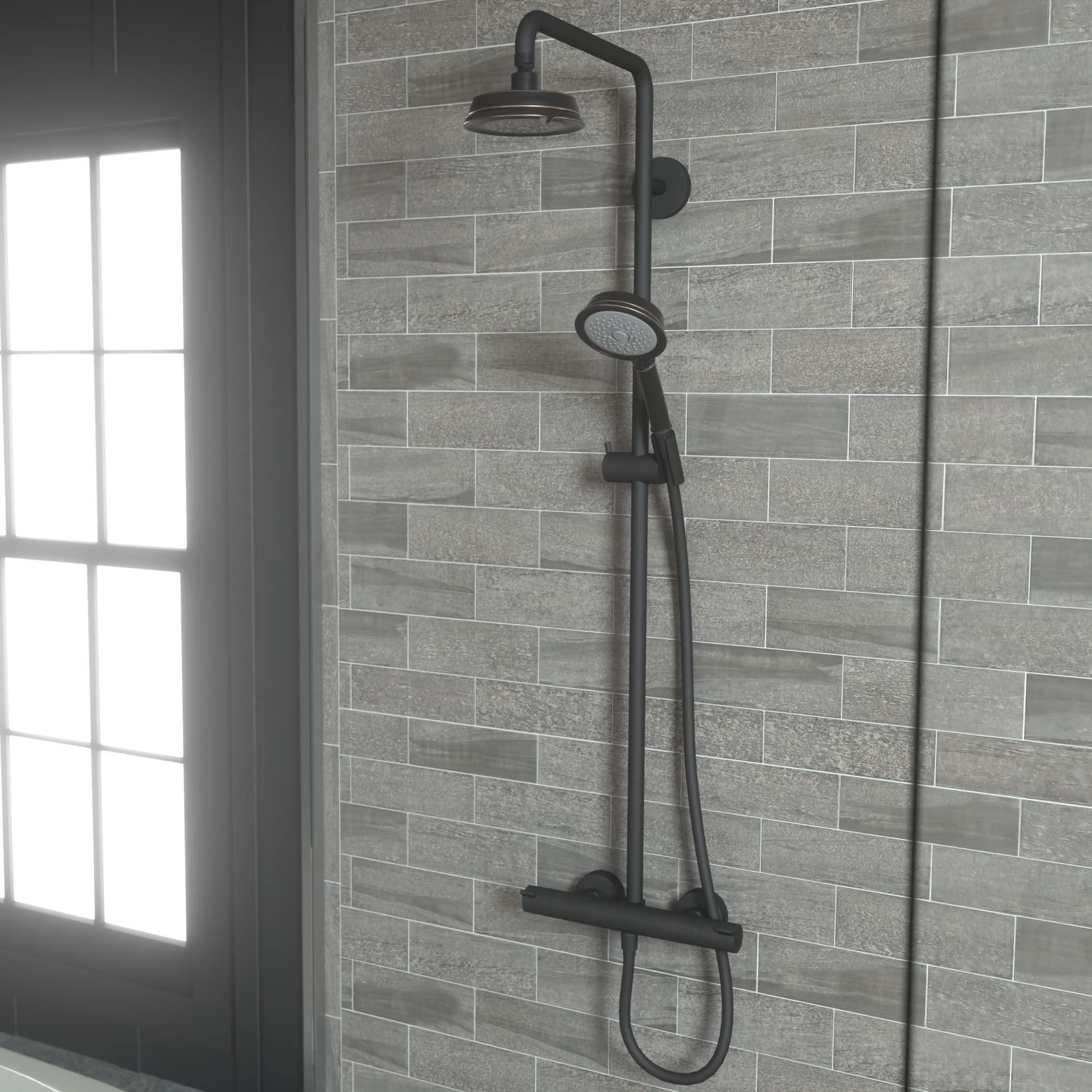 Hansgrohe Croma 100 Classic Low Flow 5-inch Handheld Shower Head - 3 Spray Modes (Full, Pulsating Massage, Intense Turbo) - Water Saving Rubbed Bronze Finish - Perfect for Bathroom Renovation & Spa-Like Shower Experience
