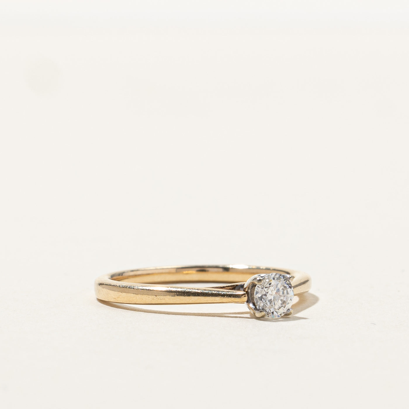 0.22ct Solitaire Diamond Engagement Ring for Women - Size 6.5 | Perfect for Proposals, Weddings & Anniversary Gifts | GIA Certified, 14K White Gold