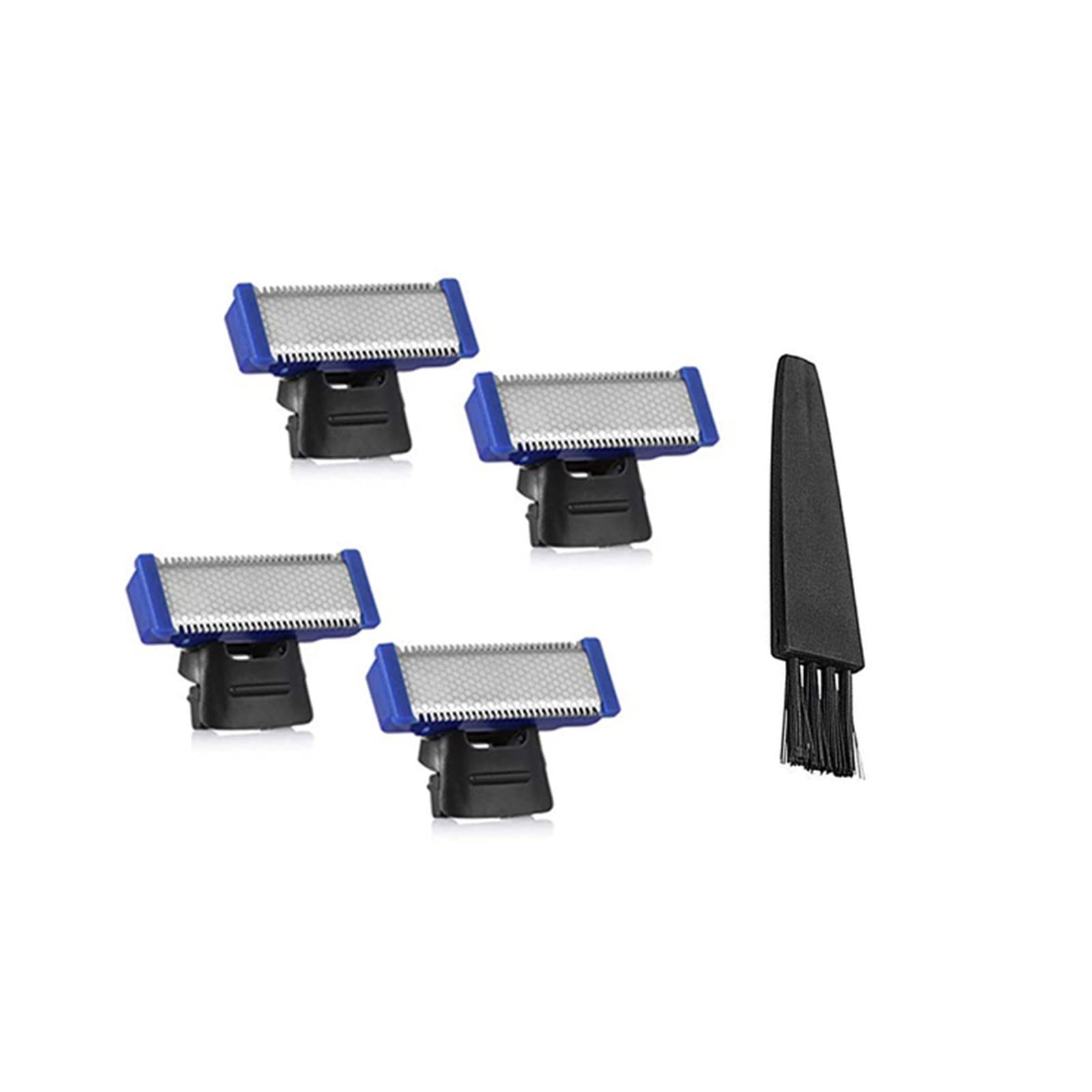 4 PCS Replacement Trimmer Heads for Shaver Cleaning - Compatible with Solo Trimmer & Micro Touches Razors - Precision Cutter Blades for Smooth Shaving - Perfect for Travel, Grooming Kits & Home Use