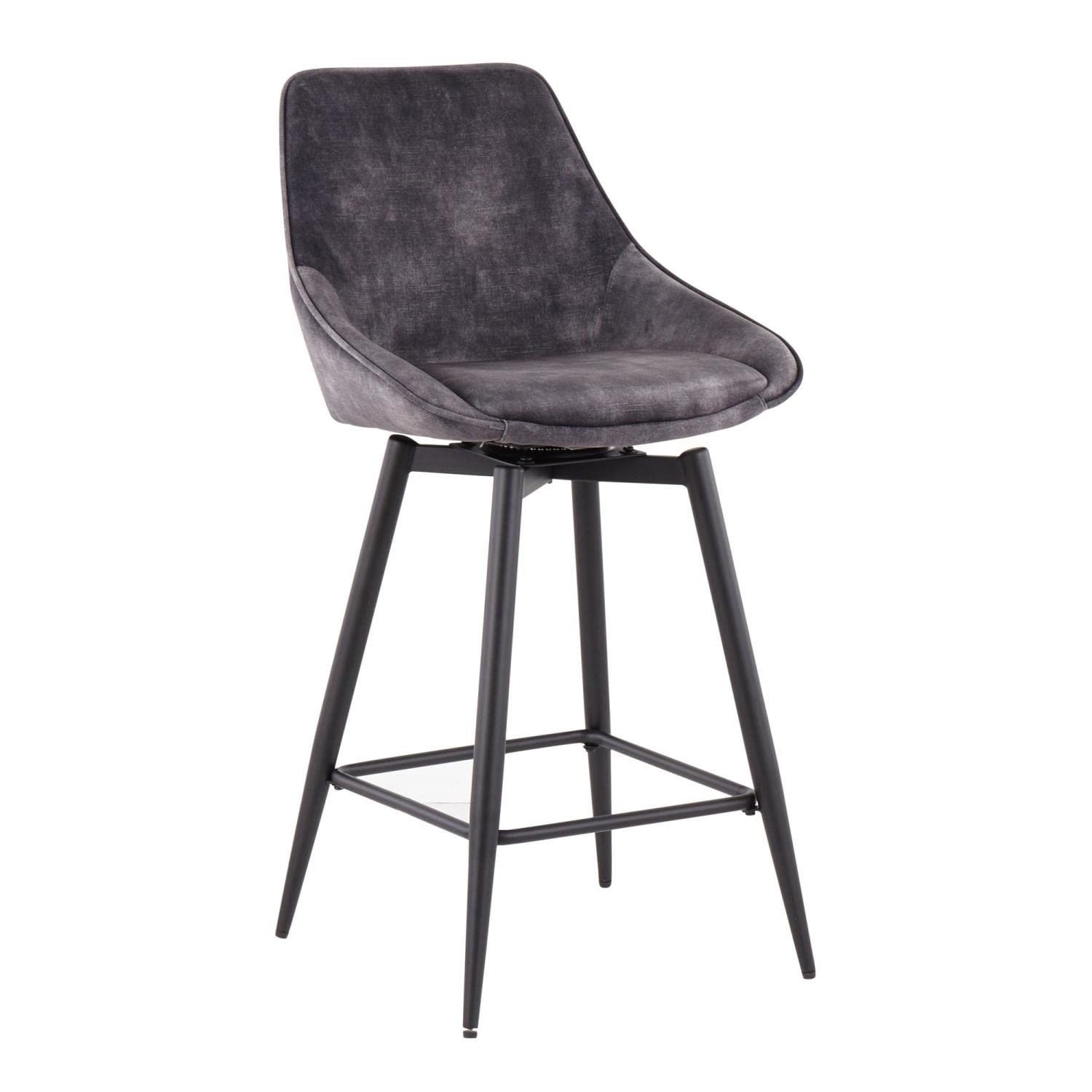 Black Metal Counter Stools Set of 2 - 24