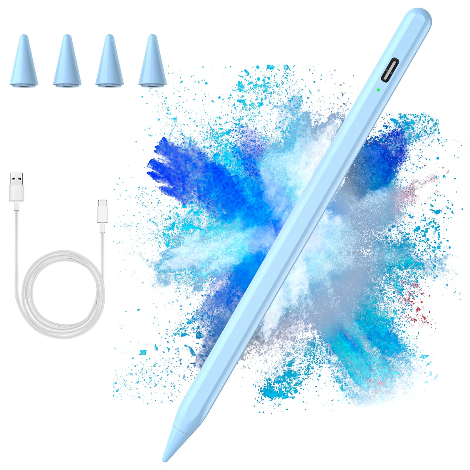 AMZCASE Stylus Pen for iPad 2018-2022 - Apple Pencil Compatible with iPad 10/9/8/7/6th Gen, iPad Mini 6/5th, iPad Air 4/3rd, iPad Pro 11