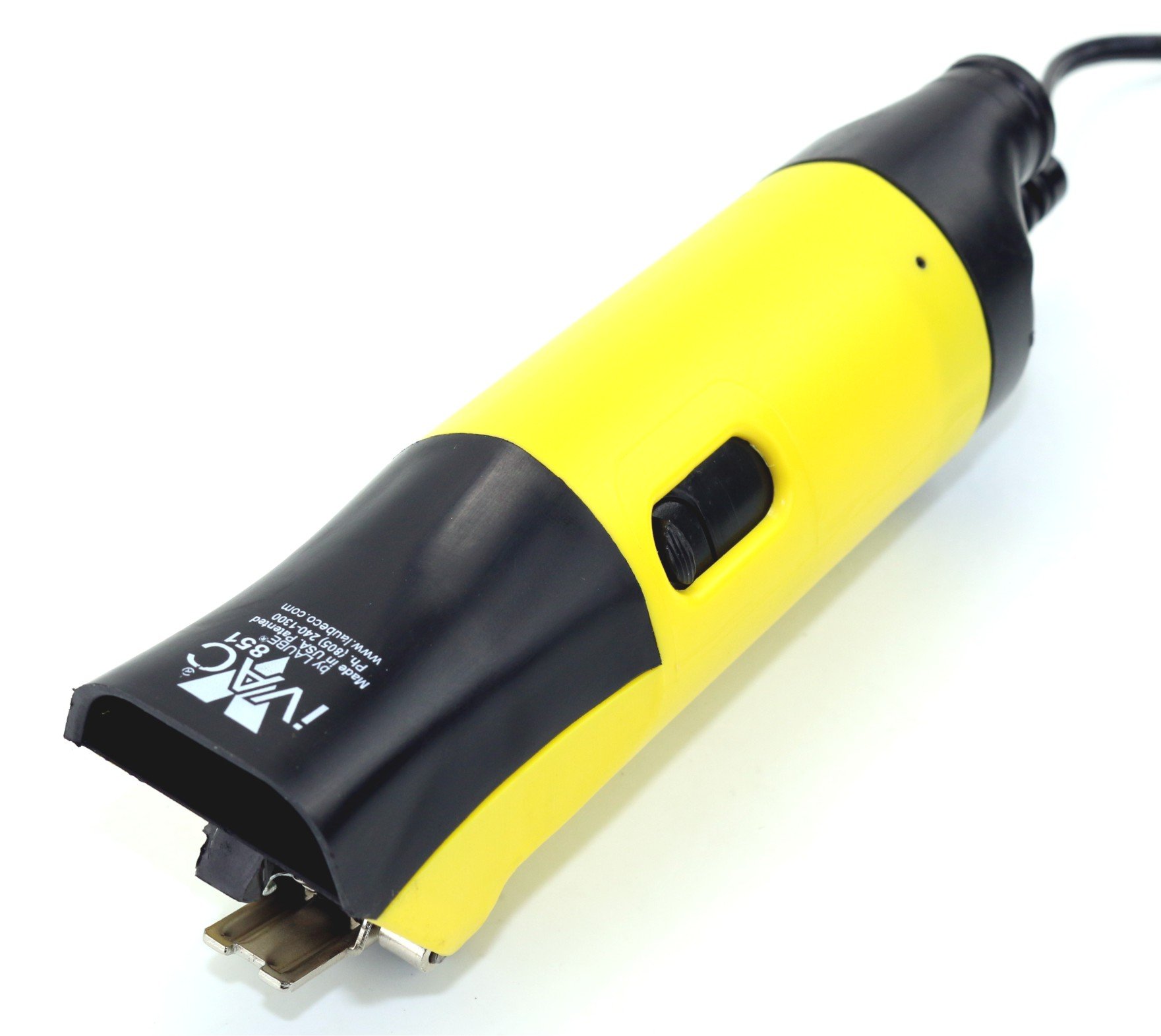 Laube No Blade iVac Hand Piece - Professional Hair Clipper Replacement Part for Barbers & Stylists | Yellow | Ideal for Salon, Home Grooming & Pet Hair Trimming