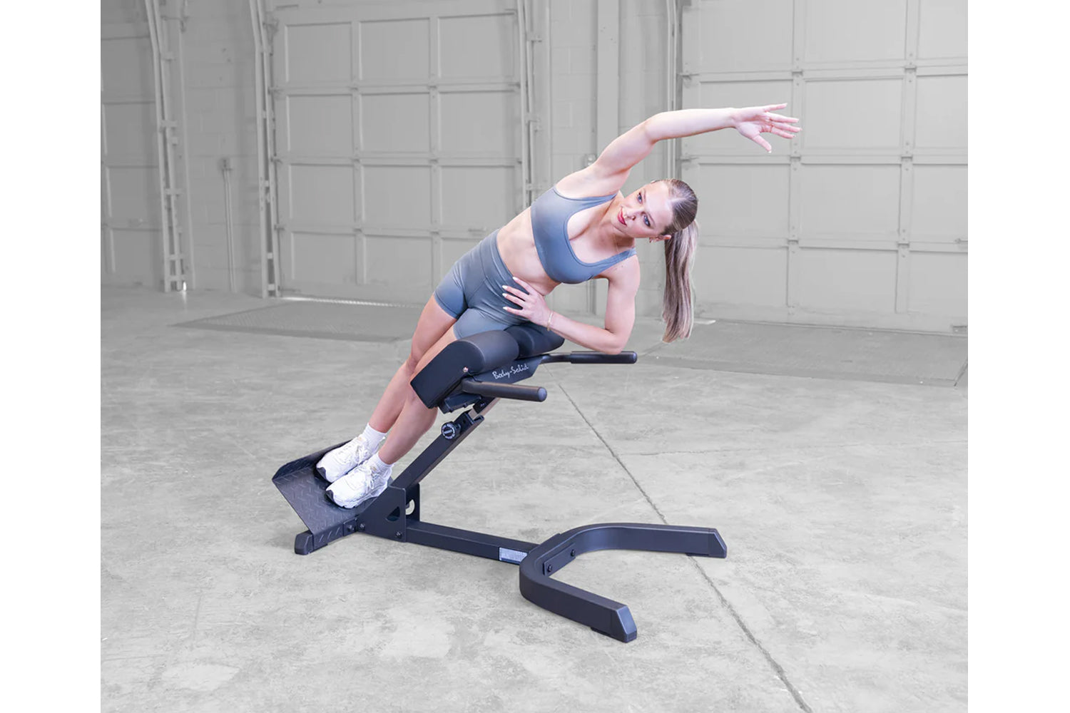 Body Solid 45 Degree Ab/Back Hyperextension Bench - Home Gym Equipment for Core Strength Training & Lower Back Workouts - Perfect for Home Fitness & Strength Training Routines