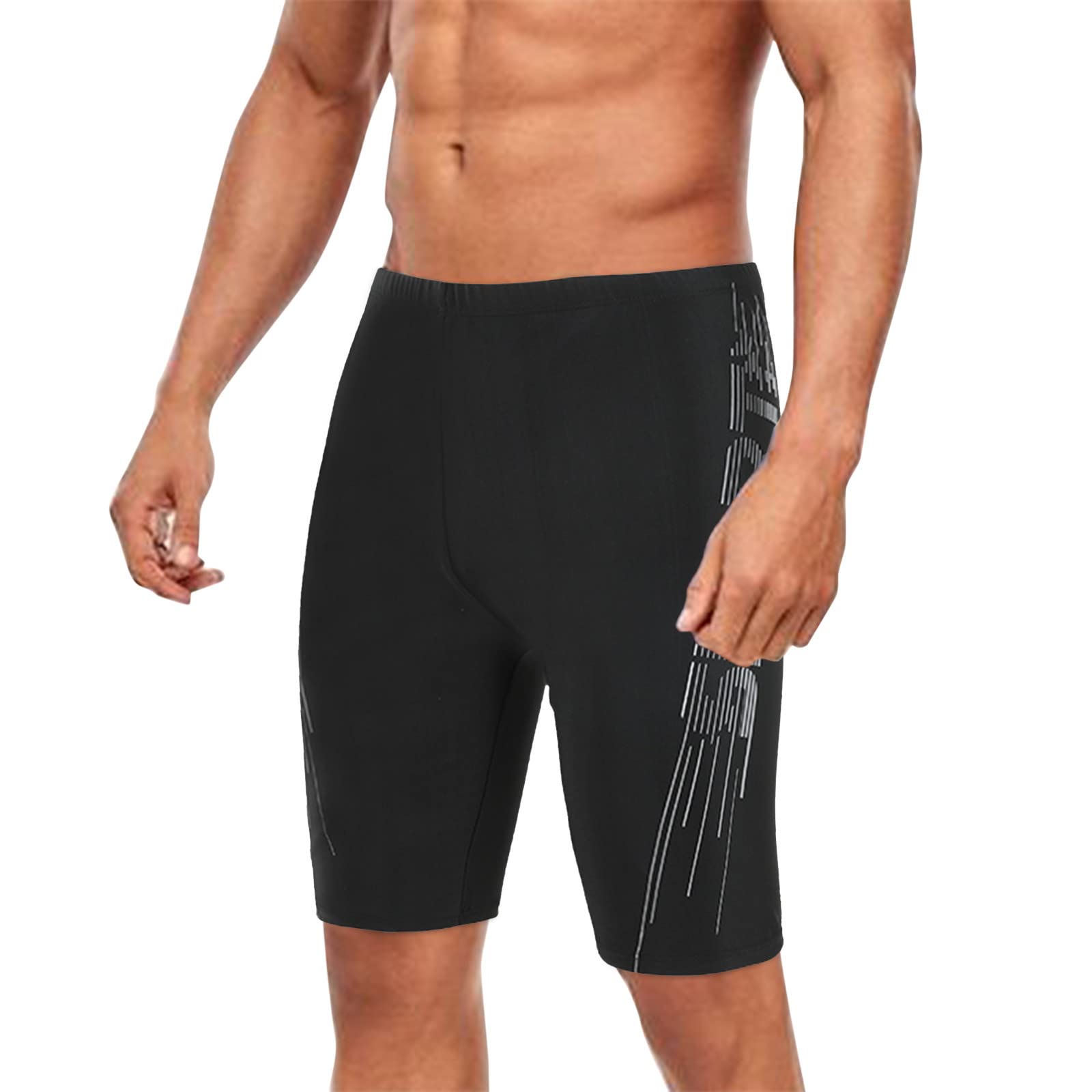 **Men's Quick-Dry Beach Board Shorts with Pockets - Running & Swim Trunks with Liner - Plus Size White Dress Pants for Summer - Perfect for Swimming, Surfing & Casual Wear**