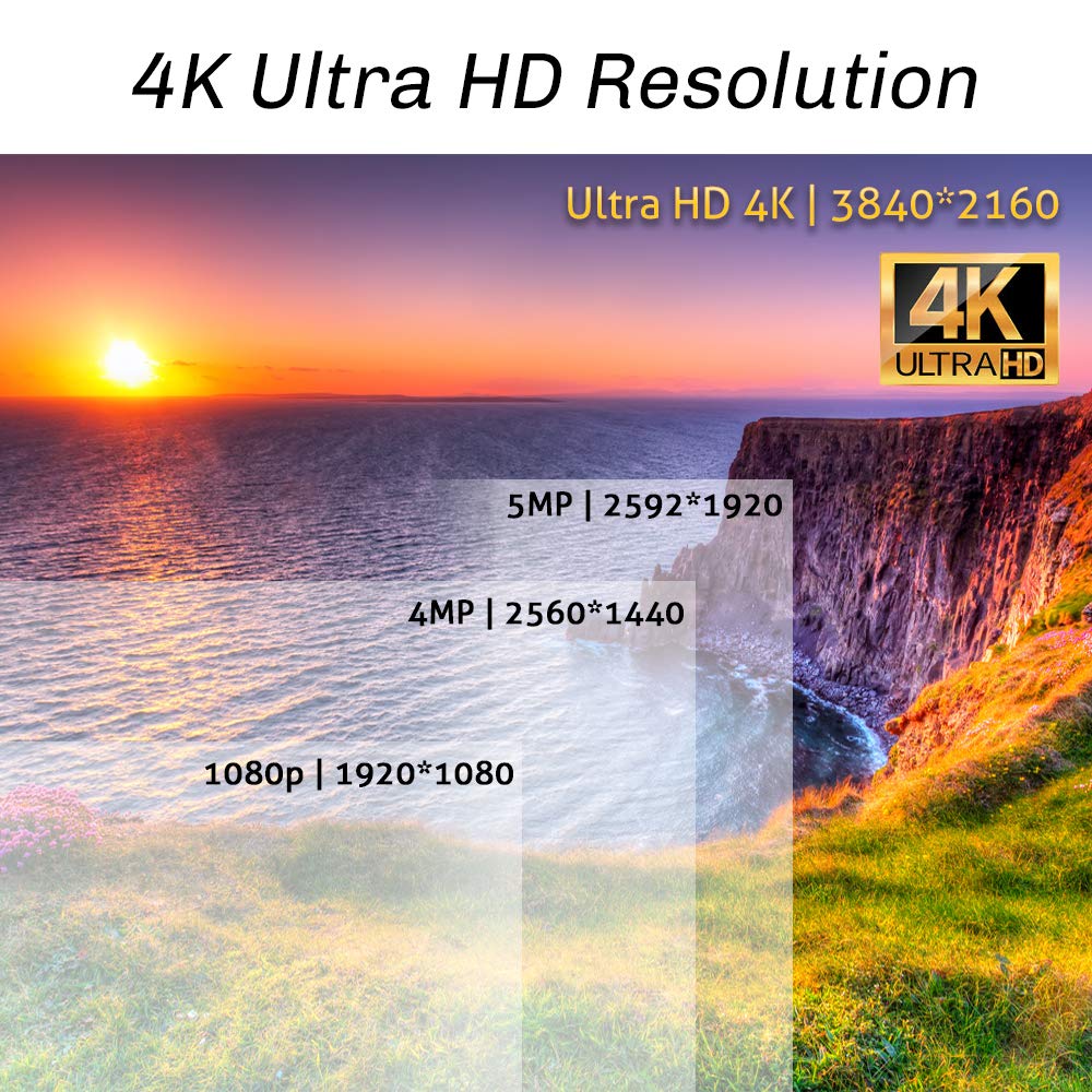 GW Security 16 Channel 4K NVR H.265 8MP Full-Time Color Night Vision Security Camera System with 16 UltraHD 4K IP Two-Way Audio Outdoor PoE Cameras | Smart AI Human & Vehicle Detection | Ideal for Home Security, Business Surveillance & Property Monitoring