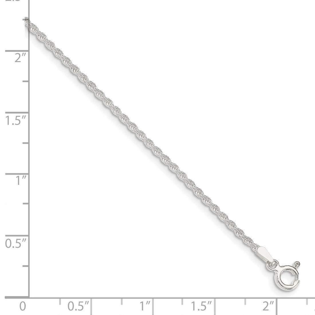 Sterling Silver Solid Heavy Rope Chain Necklace, Bracelet or Anklet - Durable 925 Silver Jewelry for Men & Women - Perfect for Everyday Wear, Gifts & Special Occasions