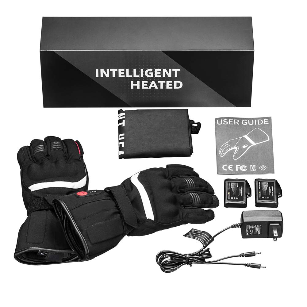 Electric Heated Gloves with Rechargeable Li-ion Battery - 6 Hours Warmth for Winter Sports & Outdoor Activities | Waterproof Thermal Gloves for Men & Women | Perfect for Skiing, Snowboarding, Motorcycling & Hiking in Cold Weather