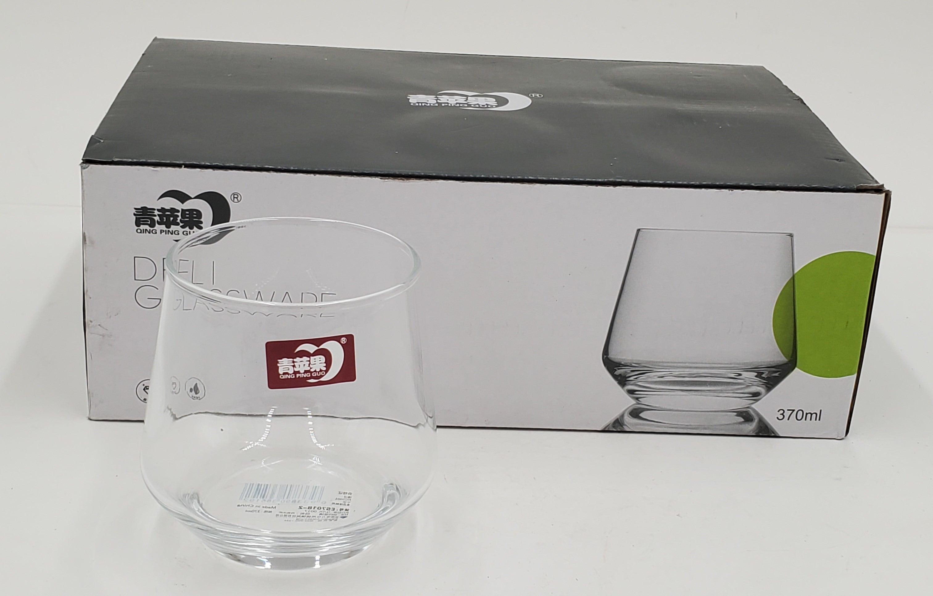 6-Pack 2.75x4 Inch Clear Drinking Glasses - Durable Glassware for Cocktails, Juice, Beer & Everyday Use at Home, Bar or Party