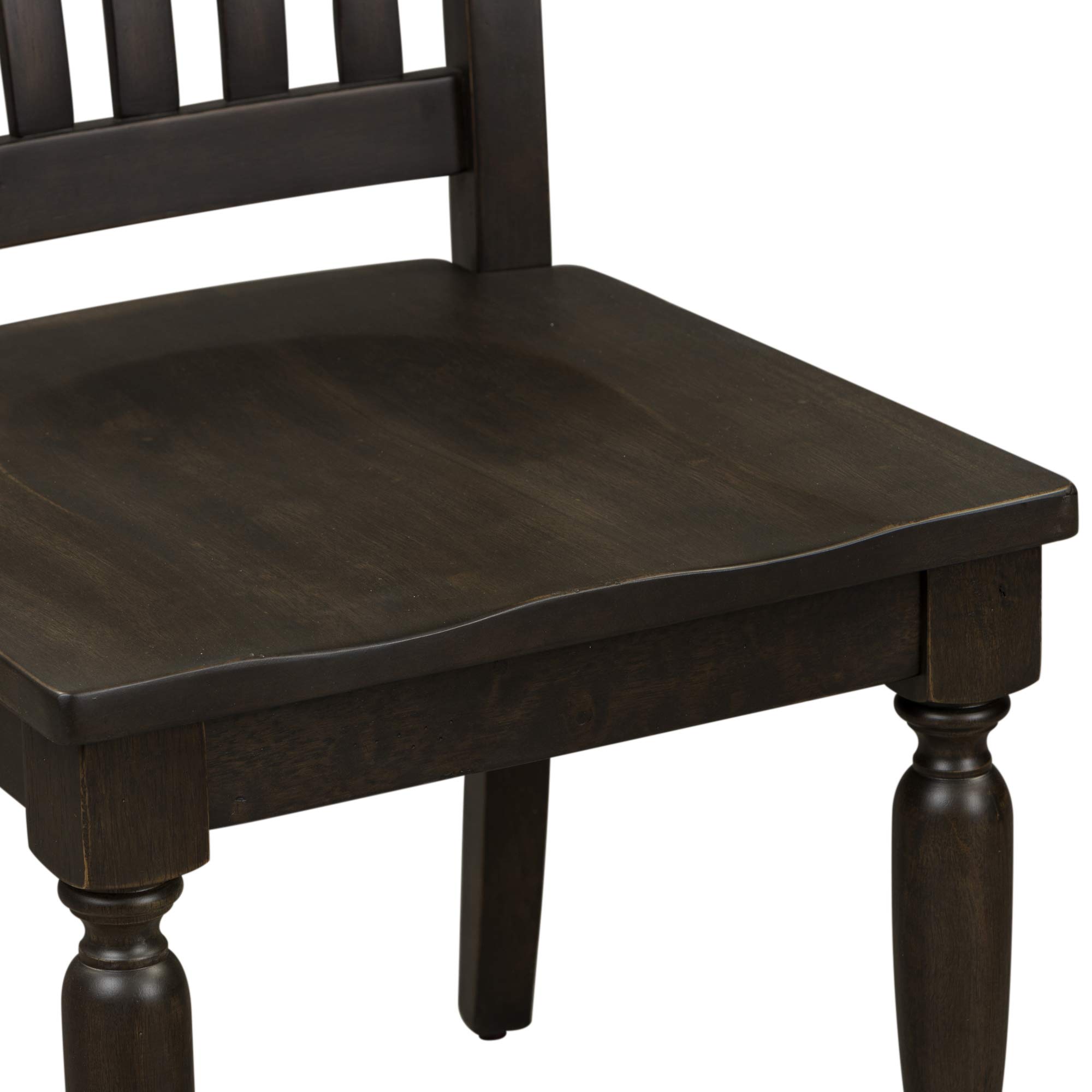 Liberty Furniture Industries Harvest Home Dining Chairs (Set of 2) - Black - Modern Farmhouse Style for Kitchen, Dining Room & Breakfast Nook