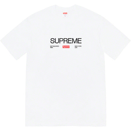 Supreme Est 1994 T-Shirt - White Cotton Streetwear Tee for Men & Women - Casual Wear, Skate Style, Urban Fashion