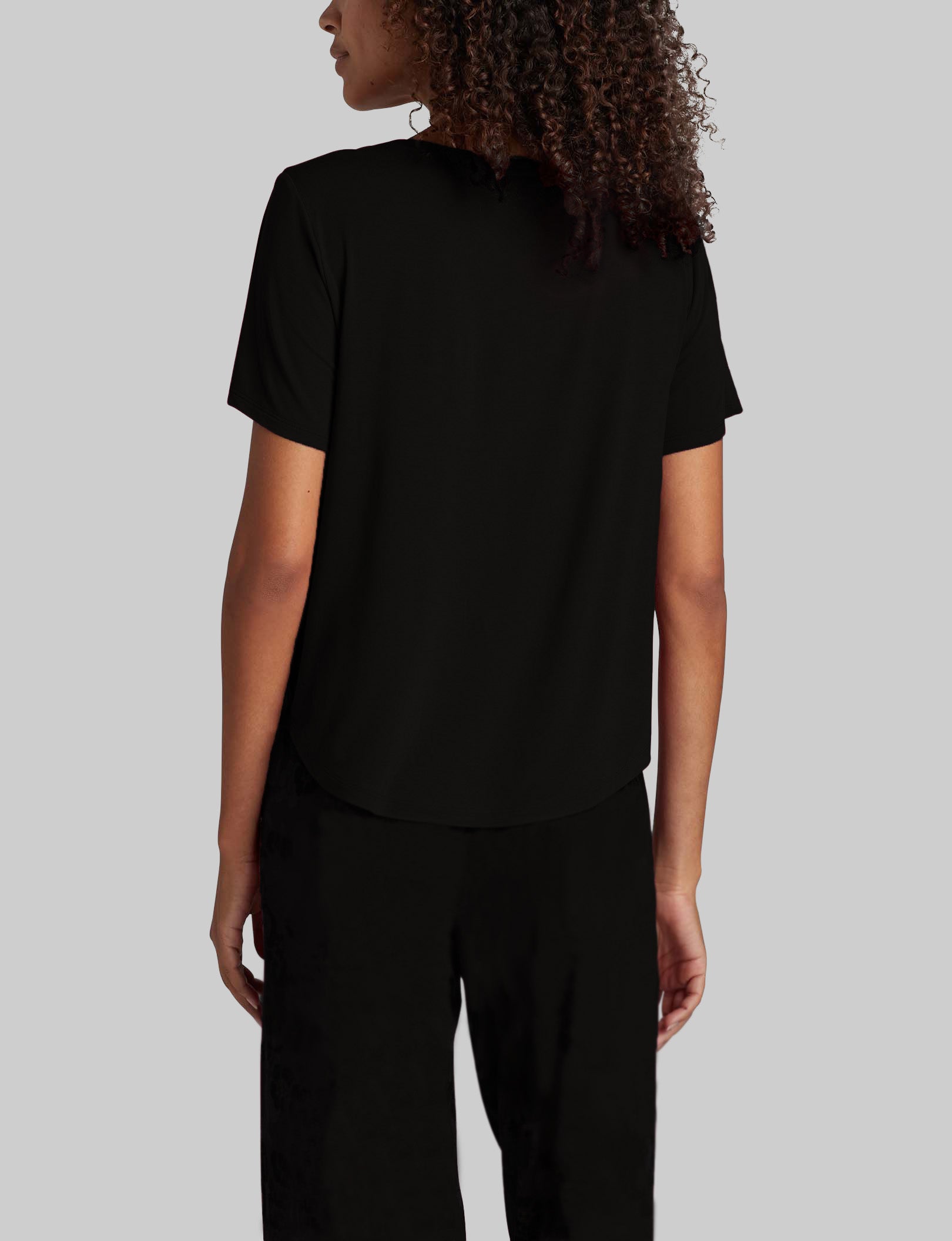 Women's Ultra Soft Second Skin Sleep Pocket Tee - Comfortable Lounge & Nightwear for Relaxing at Home