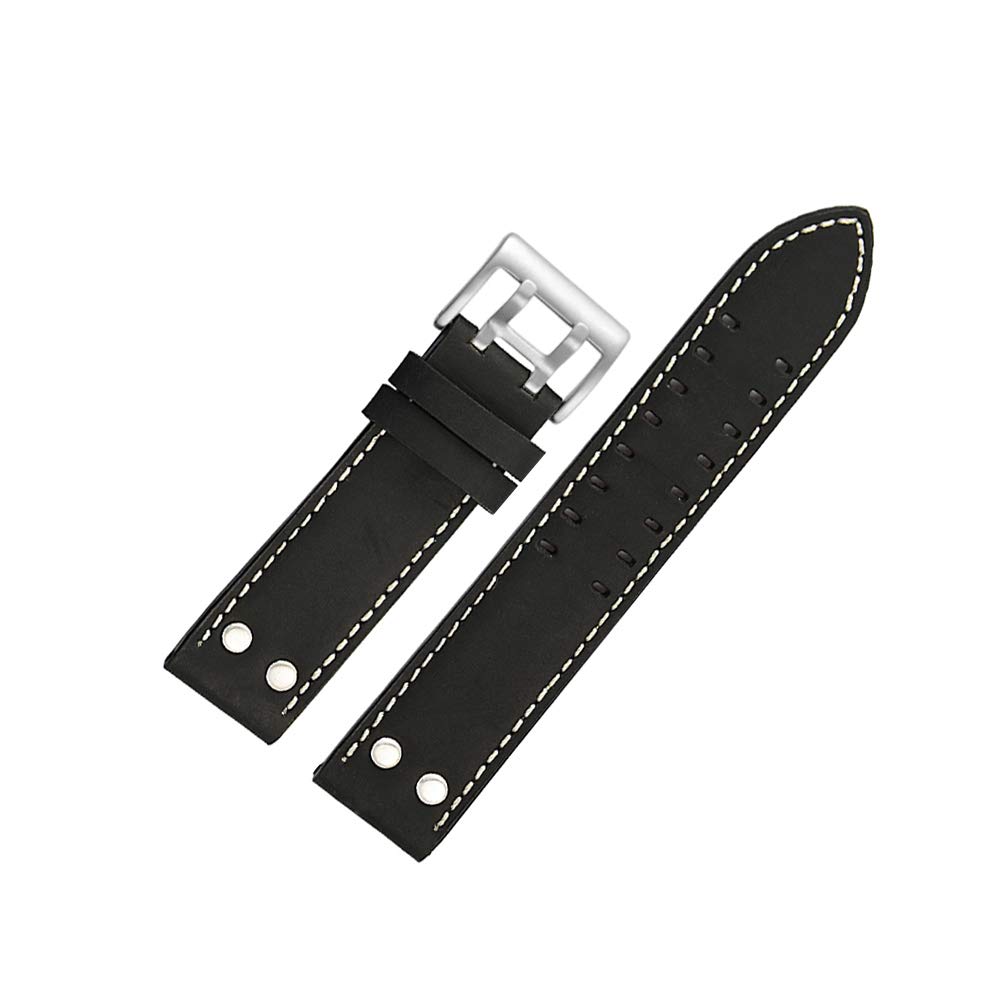 22mm Replacement Watch Band Compatible with Hamilton Watches - Durable Leather/Nylon Strap for Men & Women - Perfect for Dress, Casual & Everyday Wear