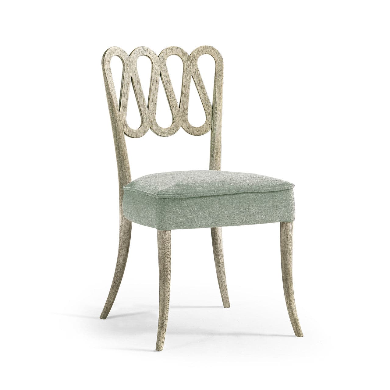 Ampney Side Chair - Modern Accent Chair for Living Room, Bedroom, Office - Comfortable Upholstered Dining Chair with Wooden Legs - Perfect for Home Decor, Dining, and Workspace