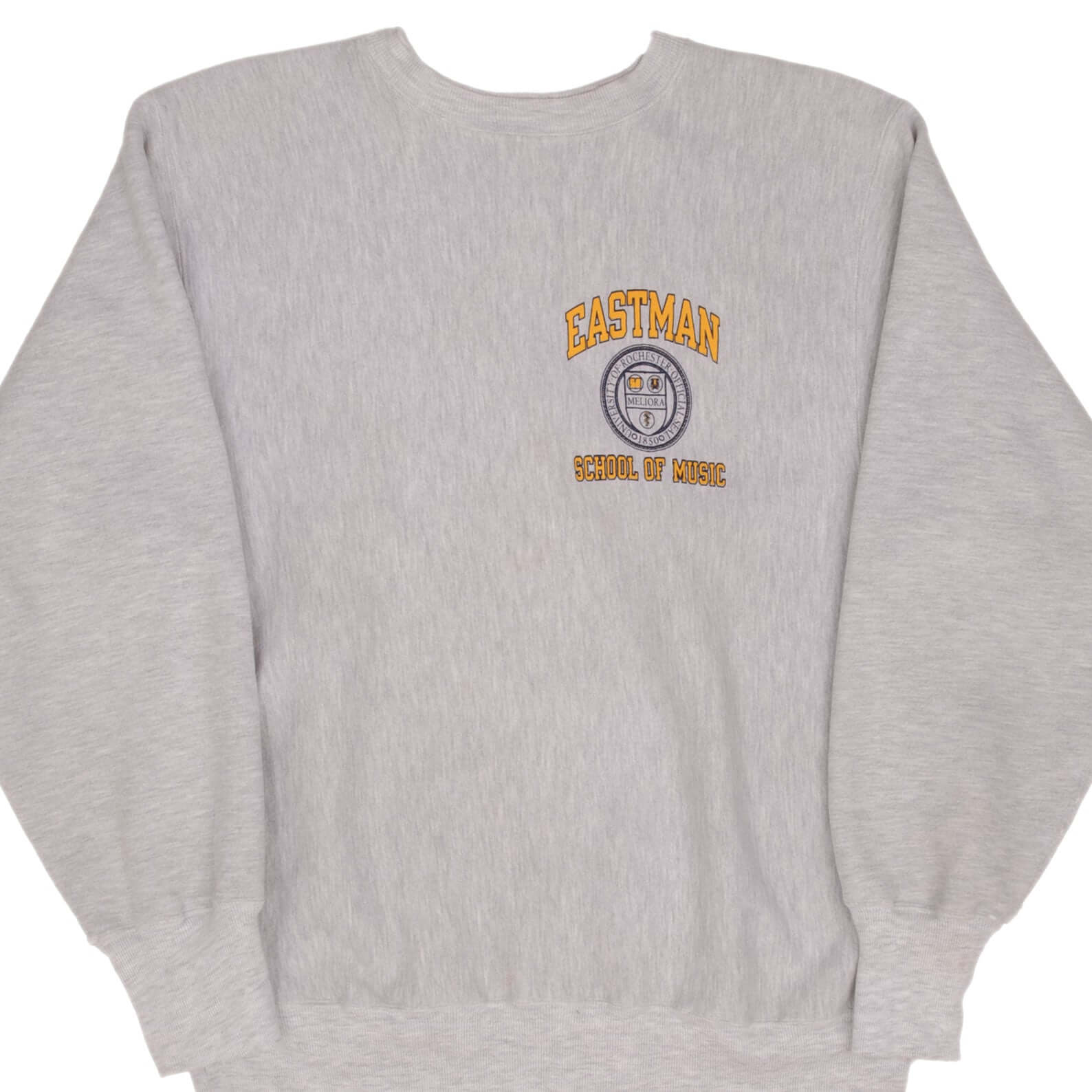 Vintage Champion Reverse Weave Eastman School of Music Sweatshirt 1990s Large - Retro College Style for Men & Women - Perfect for Casual Wear, Street Fashion & Music Lovers