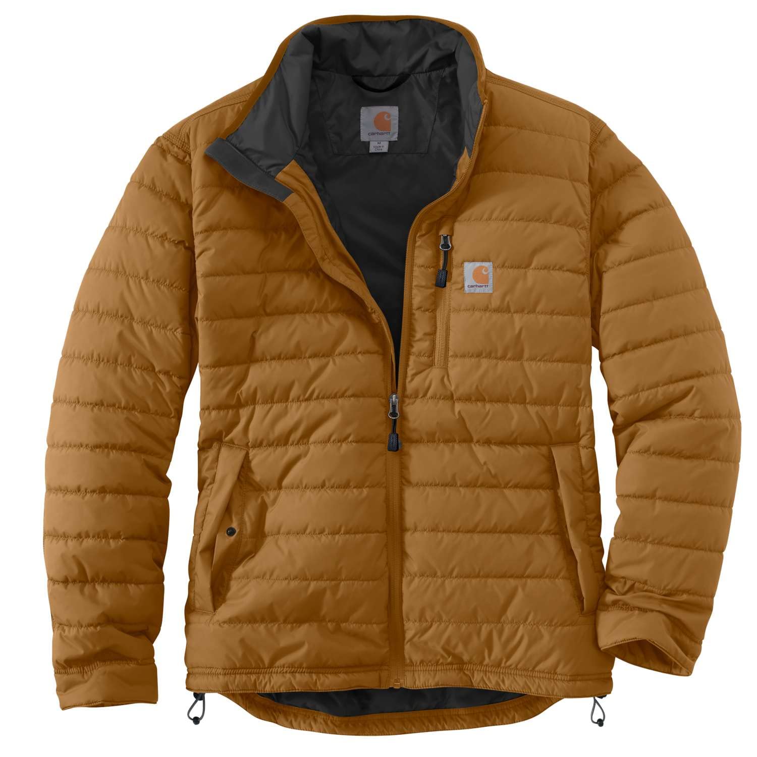 Carhartt Men's Rain Defender Relaxed Fit Lightweight Insulated Jacket - Waterproof Windbreaker for Outdoor Work, Hiking & Winter Activities