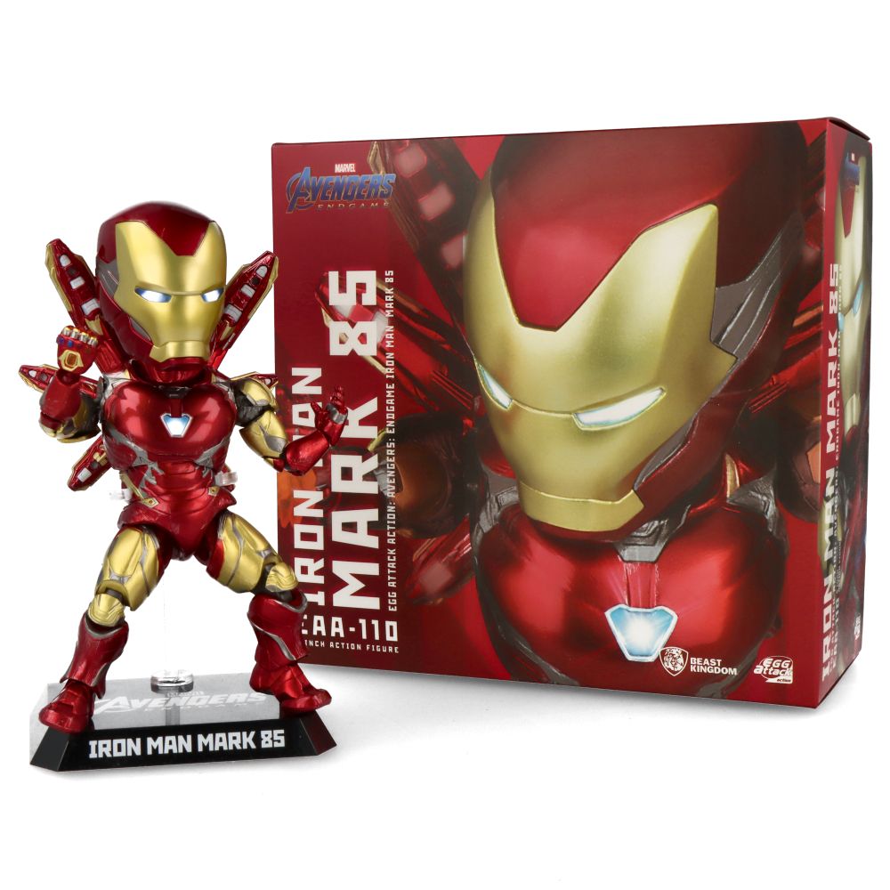 Hot Toys Egg Attack Iron Man Mark 85 (Avengers: Endgame) 1/12 Scale Collectible Figure - Perfect for Marvel Fans & Action Figure Collectors - Display for Home, Office, or Gaming Room Decor