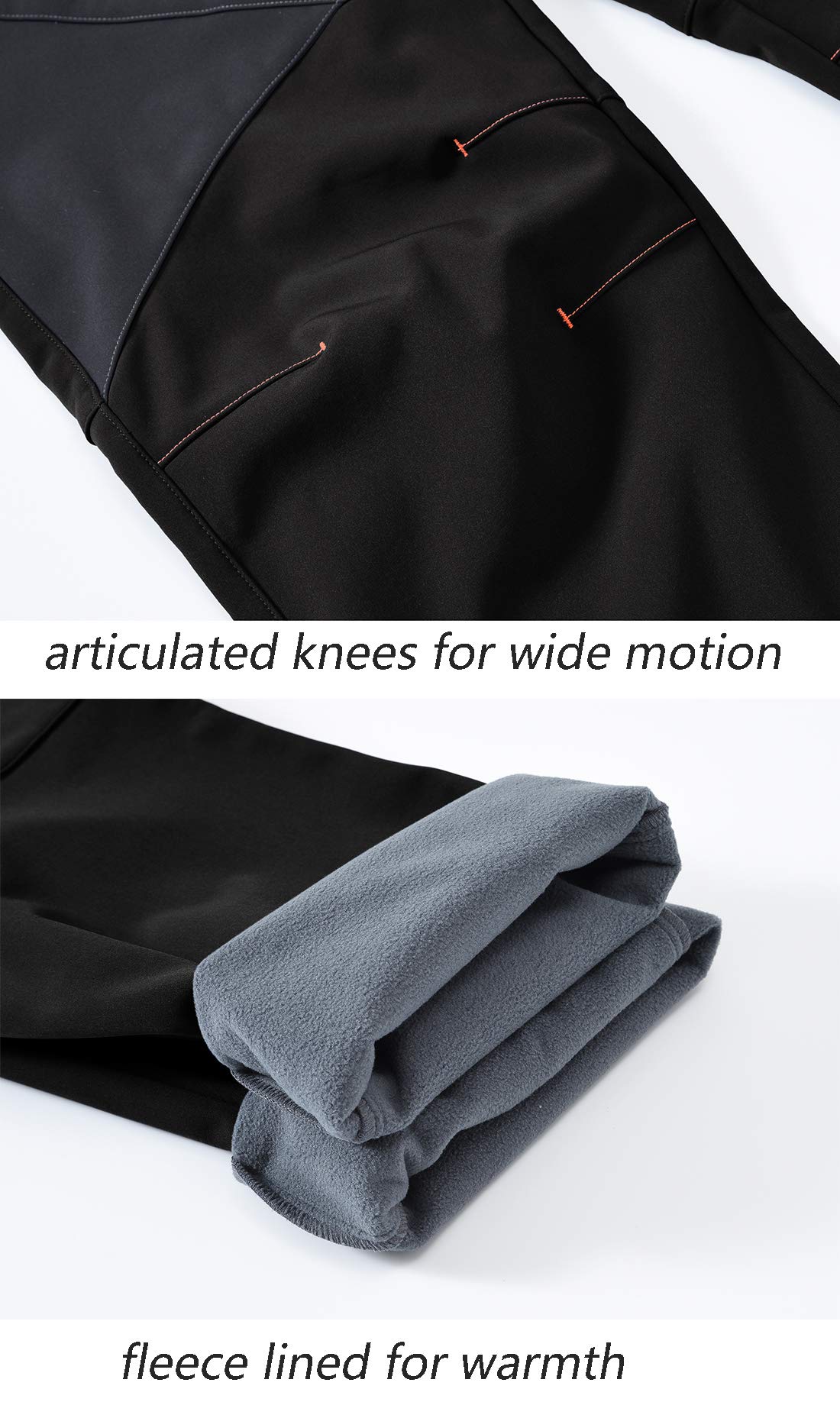YSENTO Women's Insulated Snow Pants - Waterproof Windproof Fleece-Lined Winter Ski Pants for Hiking & Snowboarding - Warm Thermal Cargo Pants for Outdoor Activities