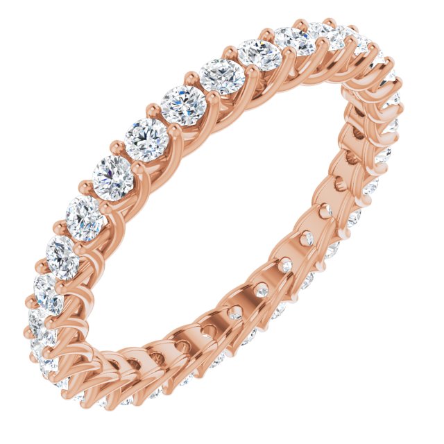 0.93 Carat Shared Prong Round Diamond Eternity Wedding Band - Perfect for Anniversaries, Engagements & Special Occasions