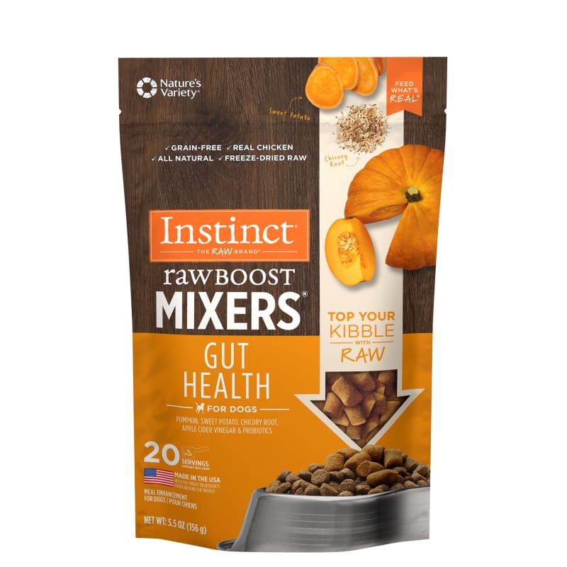 Instinct Freeze Dried Raw Boost Mixers - Grain Free Dog Food Topper for Gut Health - Small & Large Size Options - Perfect for Kibble Topping or Training Treats