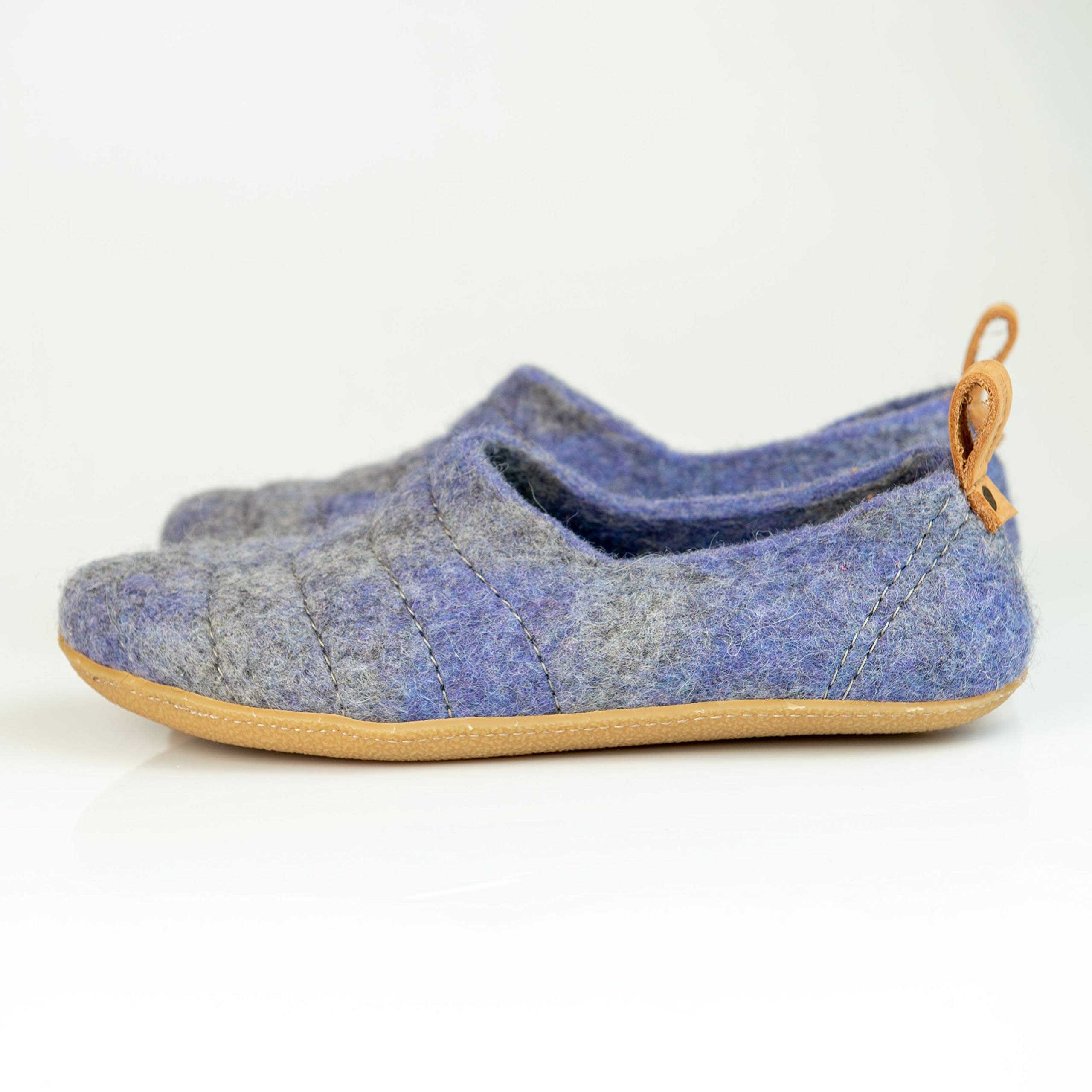 Cozy Natural Wool Slippers for Men - Warm Winter House Shoes with Non-Slip Sole - Perfect Gift for Dad, Father's Day & Christmas - Ideal for Indoor Comfort, Lounge Wear & Relaxation at Home
