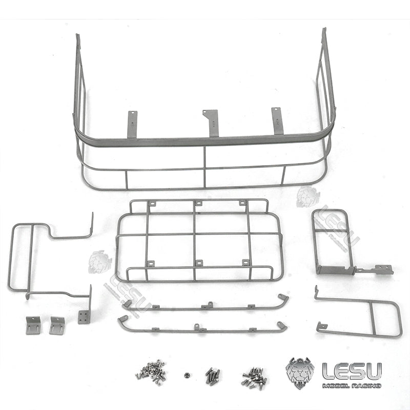 1/14 LESU PC360 Metal Excavator Truck Tracks Kit with Sprocket, ESC Motor & Metal Cabin - Heavy Duty Grab Grapple Bucket for RC Construction Vehicles - Perfect for RC Model Building, Construction Simulation & Collectors