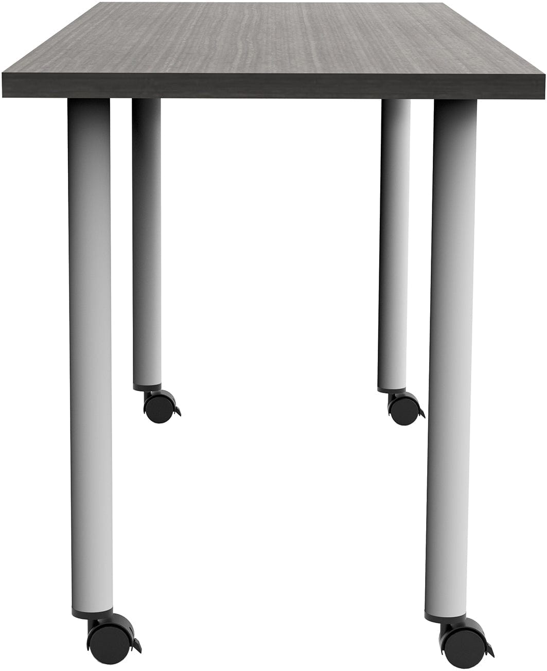 Safco JURNI 60 x 24 Inch Adjustable Height Multi-Purpose Table with Post Leg & Casters [JN6024NFXPCA] - Perfect for Office, Classroom, Conference Room & Home Workspace