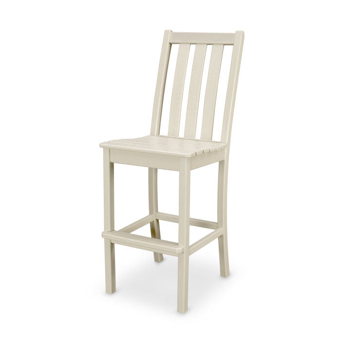 POLYWOOD Vineyard Bar Side Chair - Weather-Resistant Outdoor Dining Chair for Patio, Deck, or Poolside - Perfect for Entertaining Guests