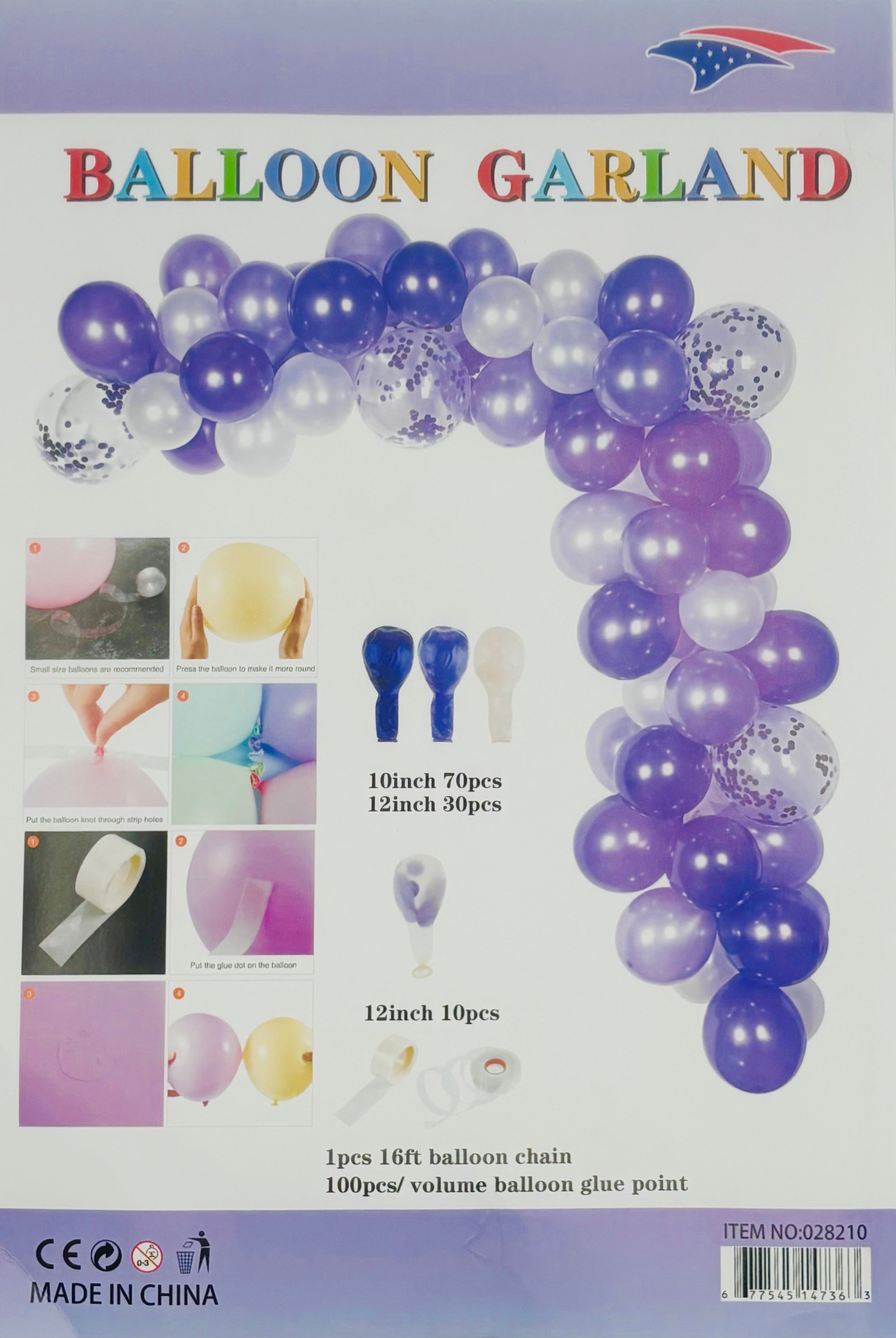 Vibrant Multi-Color Balloon Garland Kit (1 Count) - Perfect for Birthday Parties, Baby Showers & Wedding Decorations