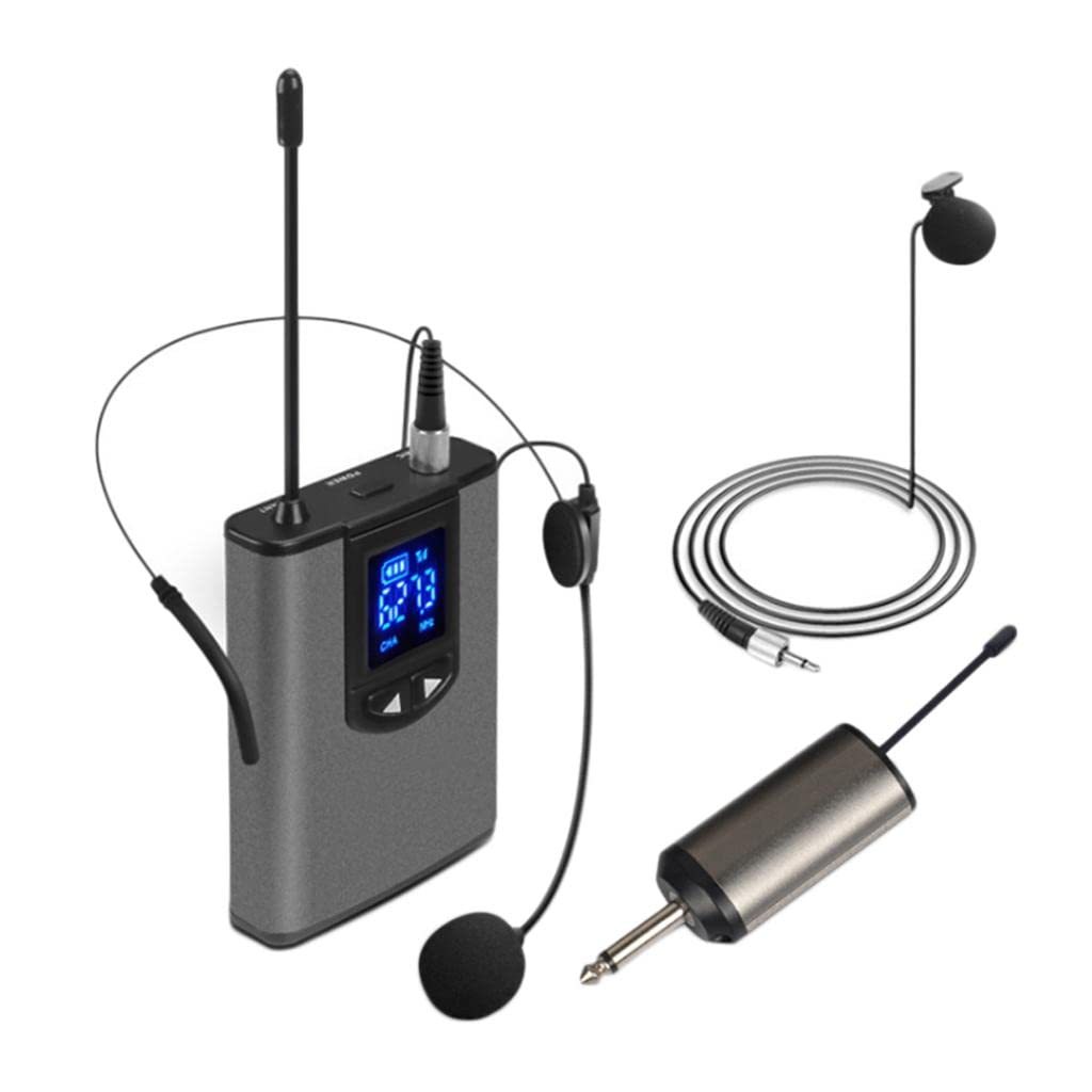 MERISHOPP Wireless Lavalier Microphone with Bodypack Transmitter - Professional Clip-on Lapel Mic for YouTube, Podcasting, Vlogging & Live Streaming | High-Quality Wireless Headset Mic for Content Creators