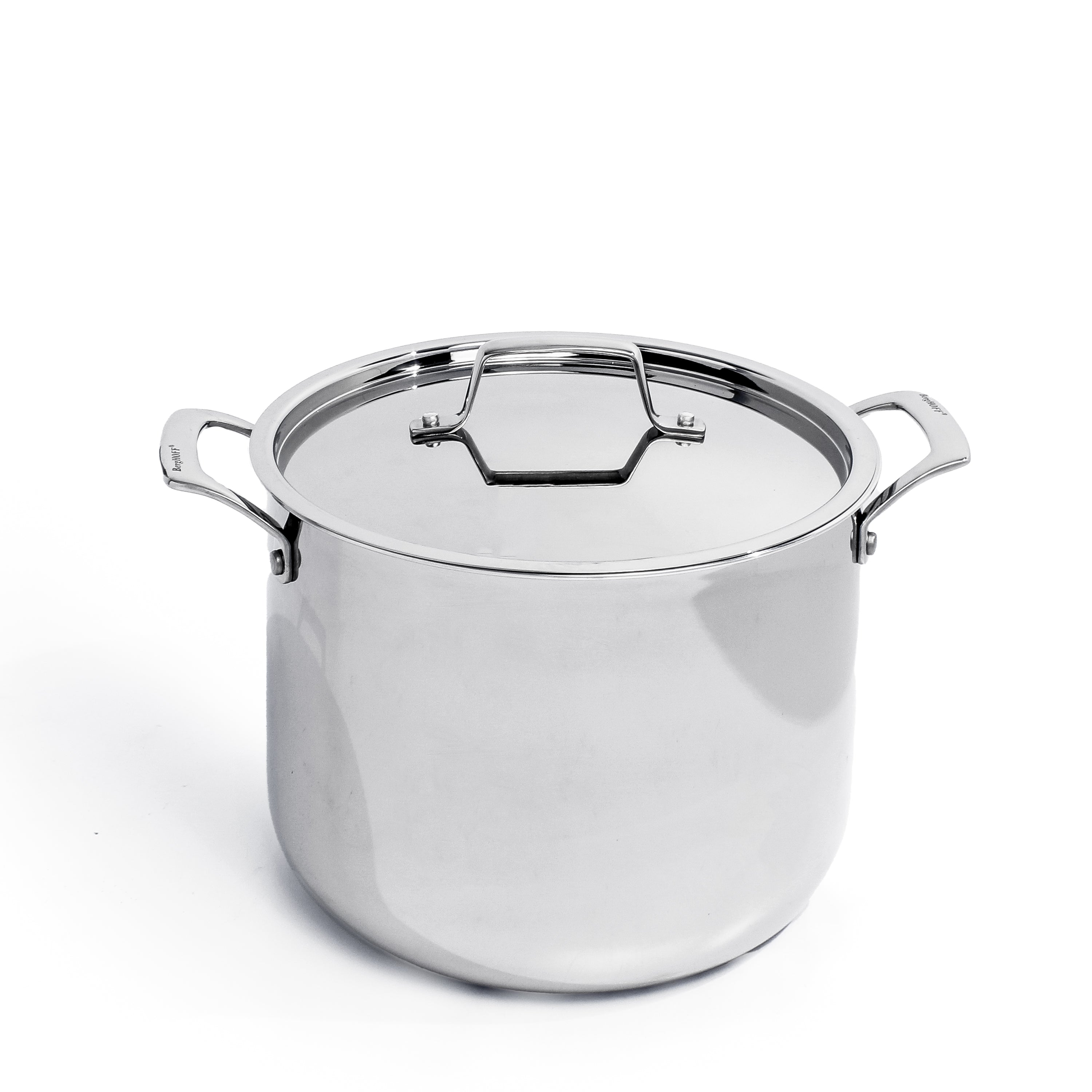BergHOFF Professional 3-Piece Tri-Ply 18/10 Stainless Steel Steamer Set with SS Lid – Perfect for Healthy Cooking, Meal Prep & Kitchen Essentials