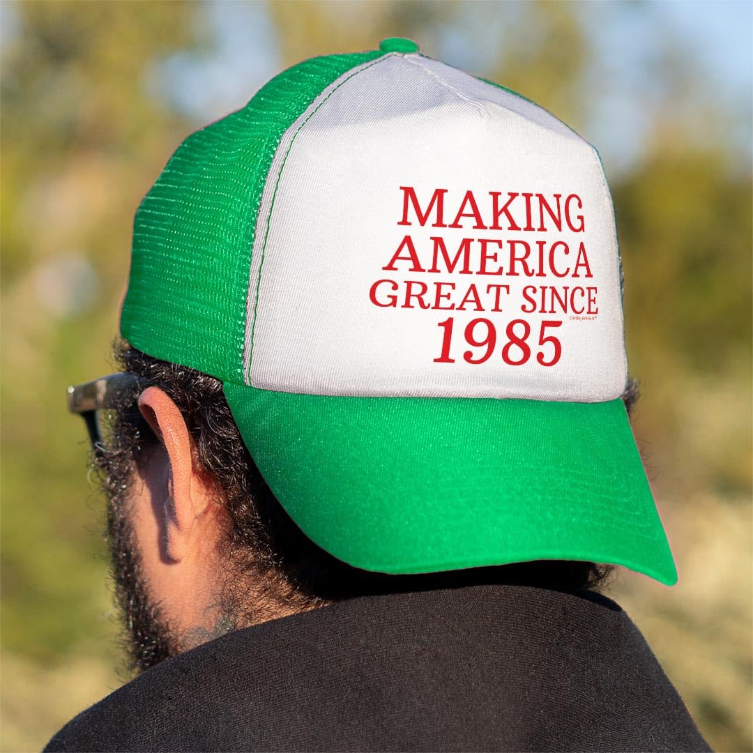 ThisWear 40th Birthday MAGA Hat - Vintage Snapback Trucker Cap for Men & Women - Perfect for 40th Birthday Parties, Political Events & Patriotic Celebrations