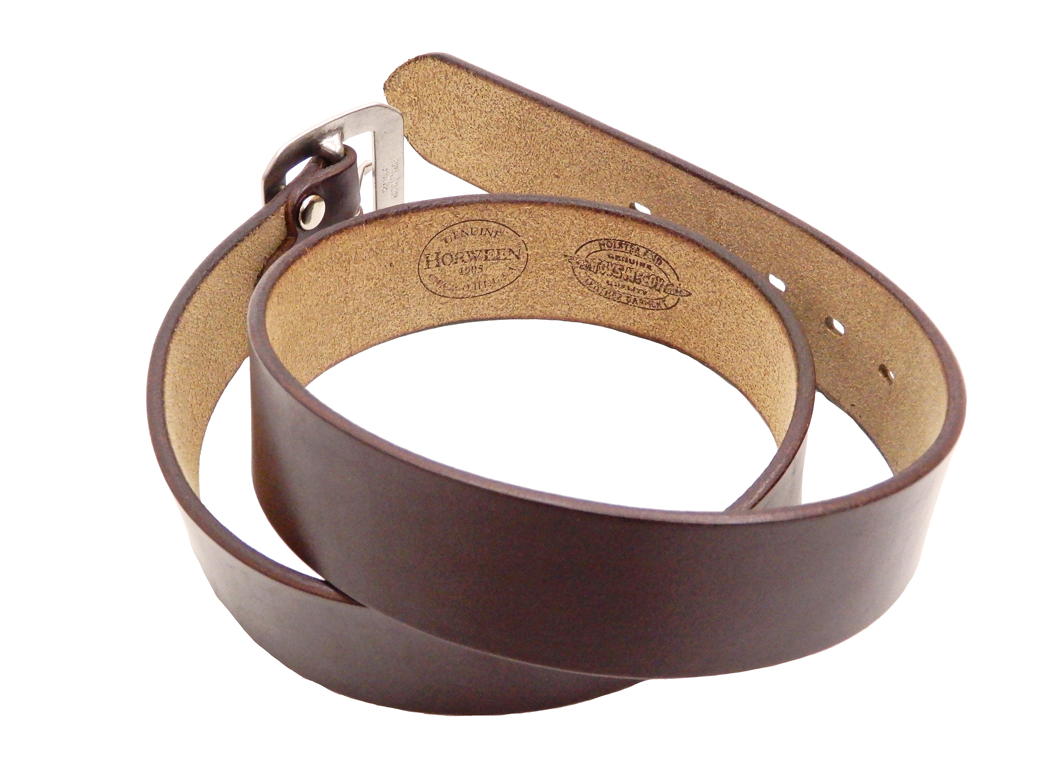 TOYS McCOY Men's Casual Leather Belt - Premium Chromexcel Steerhide Garrison Belt (TMA2406-060) in Brown | Durable & Stylish for Everyday Wear, Work & Outdoor Activities