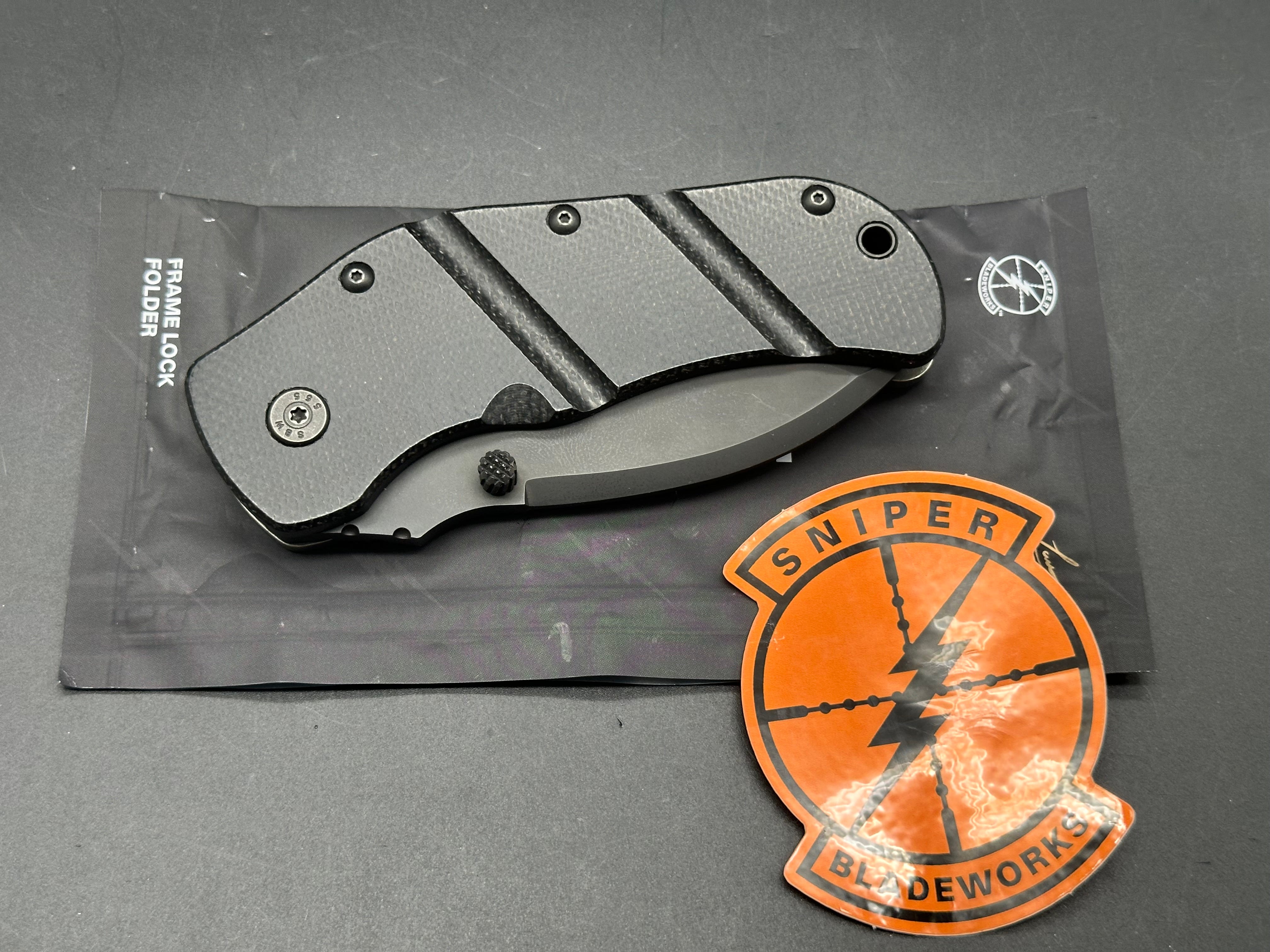 Sniper Bladeworks TOG Tactical Knife - High-Performance Outdoor Survival Knife for Hunting, Camping, and Bushcraft | Durable Stainless Steel Blade with Ergonomic Grip