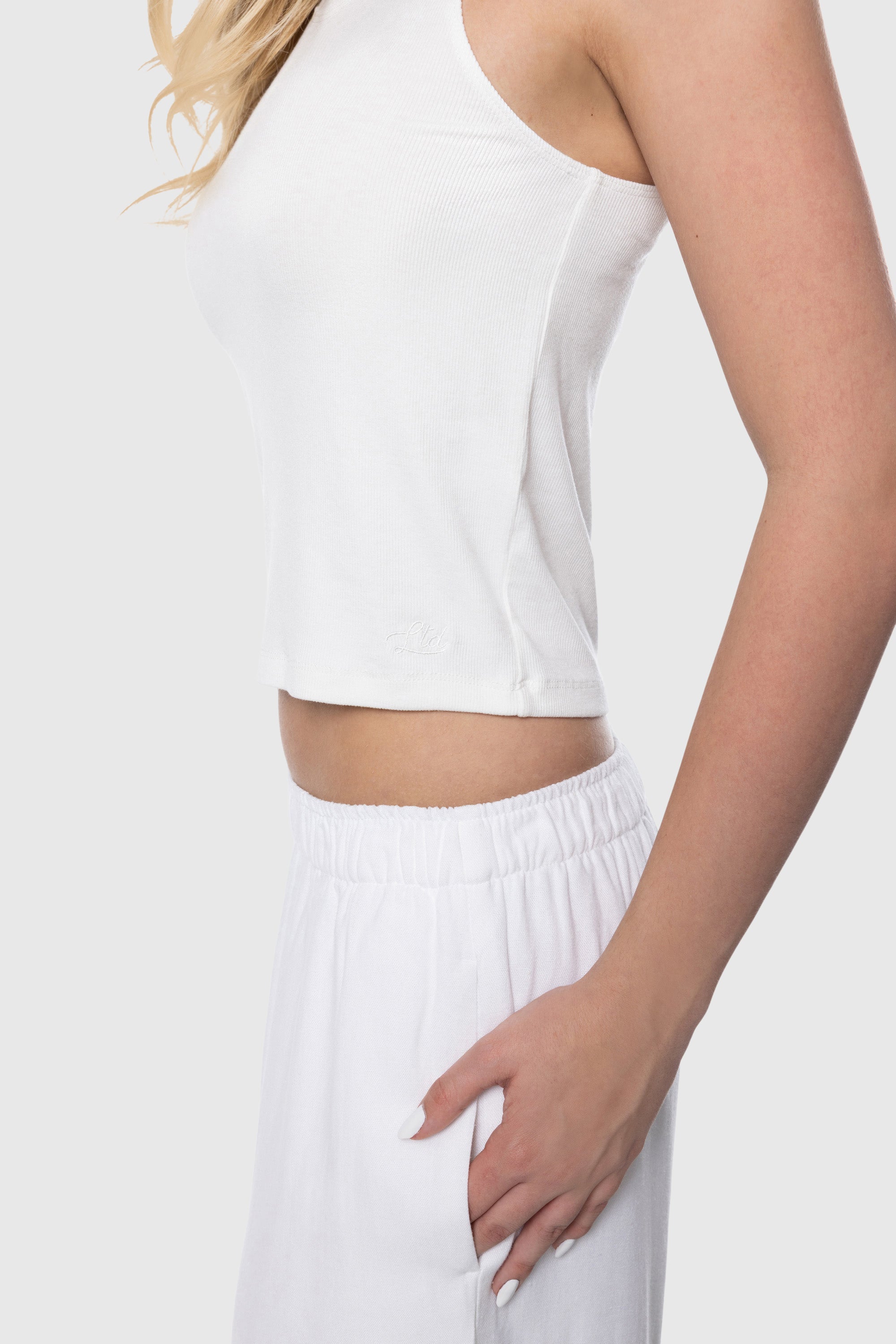 Ribbed Tank Top for Women - Soft Apricot Color, Stretchy & Comfortable - Perfect for Casual Wear, Gym, and Summer Outfits