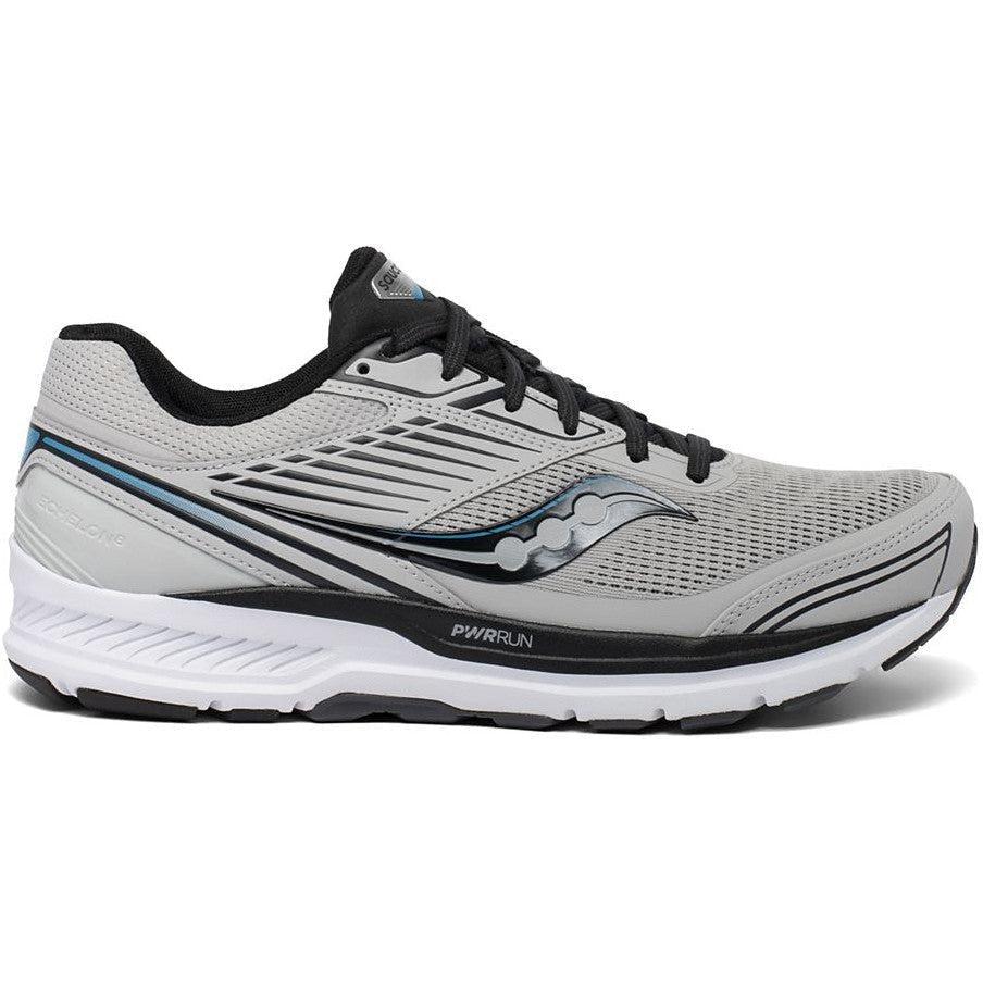 Saucony Echelon 8 Running Shoes for Men - Alloy/Black - Size 7 D Medium - Lightweight Cushioned Sneakers for Jogging, Gym Workouts & Daily Walking