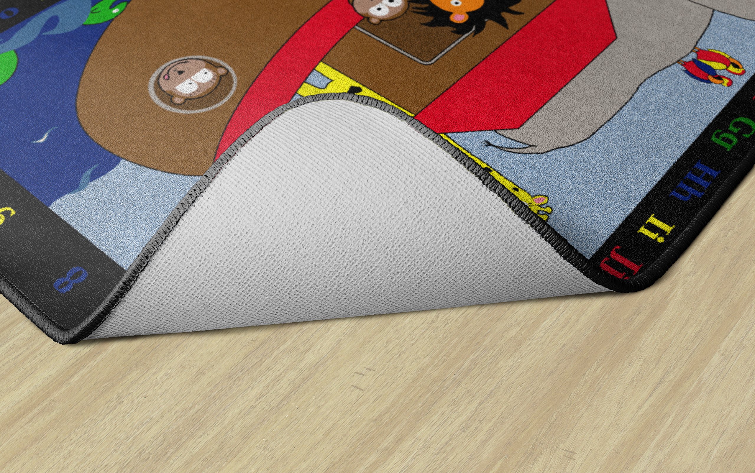 Noah's Pals Kids Area Rug 4' x 6' Rectangle - Soft Playmat for Children's Room, Learning & Play Space - Educational Carpet for Toddlers & Preschoolers - Perfect for Nursery, Classroom or Playroom Decor
