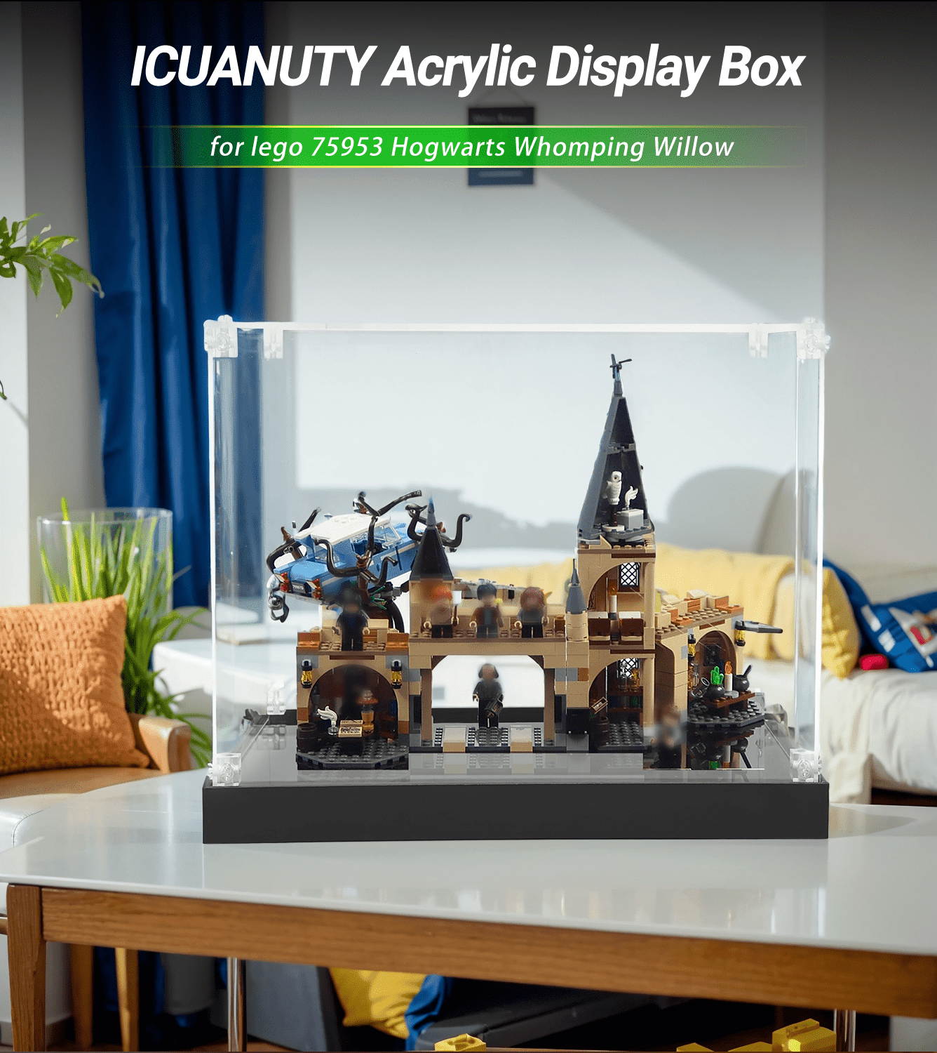 Lego Hogwarts Whomping Willow 75953 Display Case - Clear Acrylic Showcase for Collectible LEGO Sets - Perfect for Home Decor, Office Display & Gift Giving
