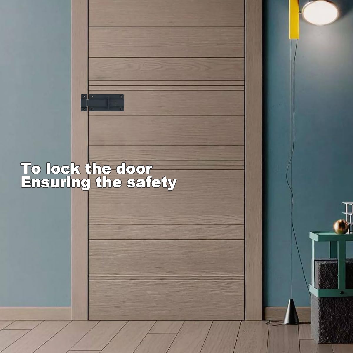 4 Inch Black Stainless Steel Barrel Bolt Door Latch - Heavy Duty Sliding Door Lock (2 Pack) - Ideal for Barn Doors, Sheds, Gates & Home Security