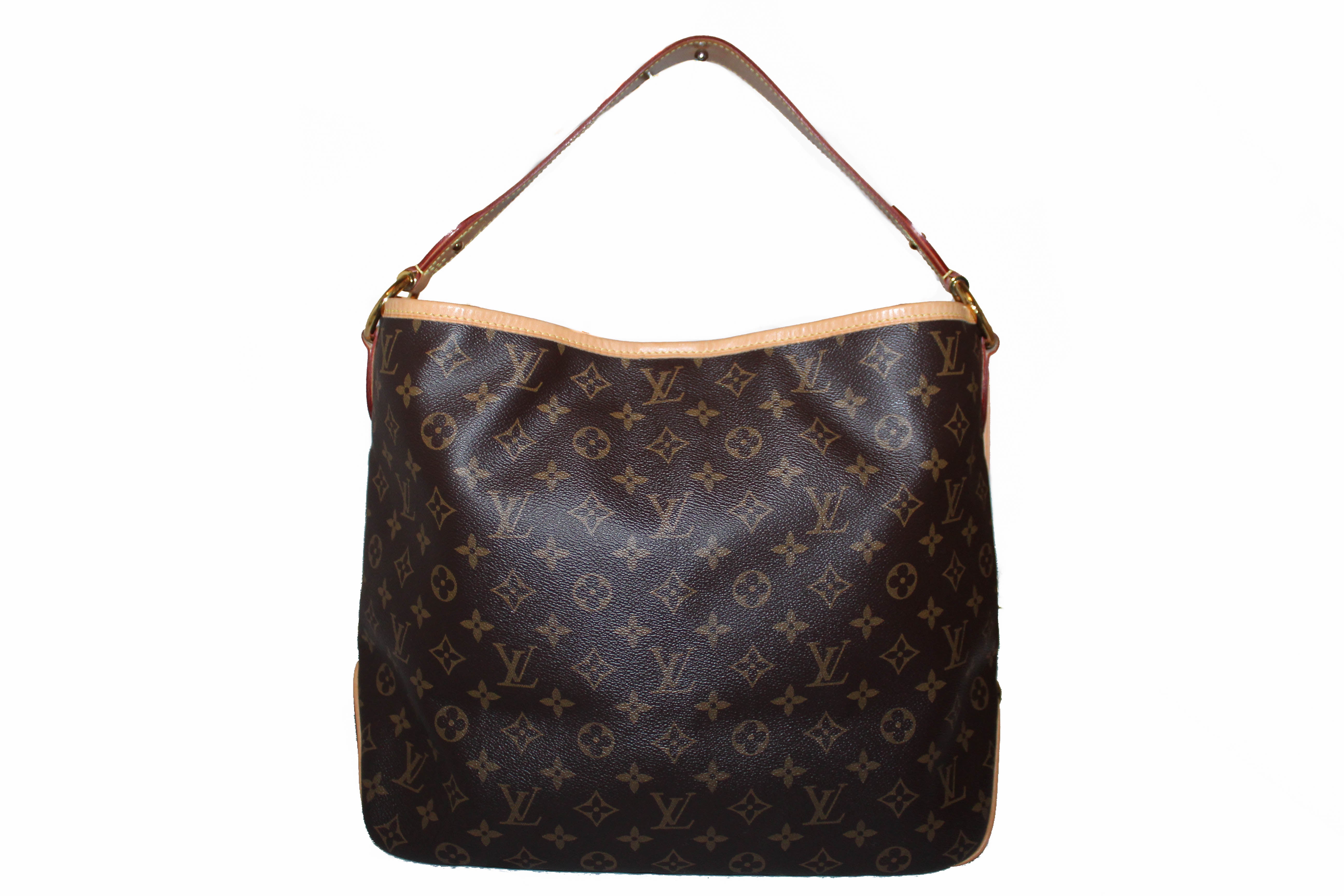 Authentic Louis Vuitton Monogram Delightful MM Hobo Bag - Luxury Designer Shoulder Purse for Women, Fashionable Everyday Handbag for Work, Travel & Shopping