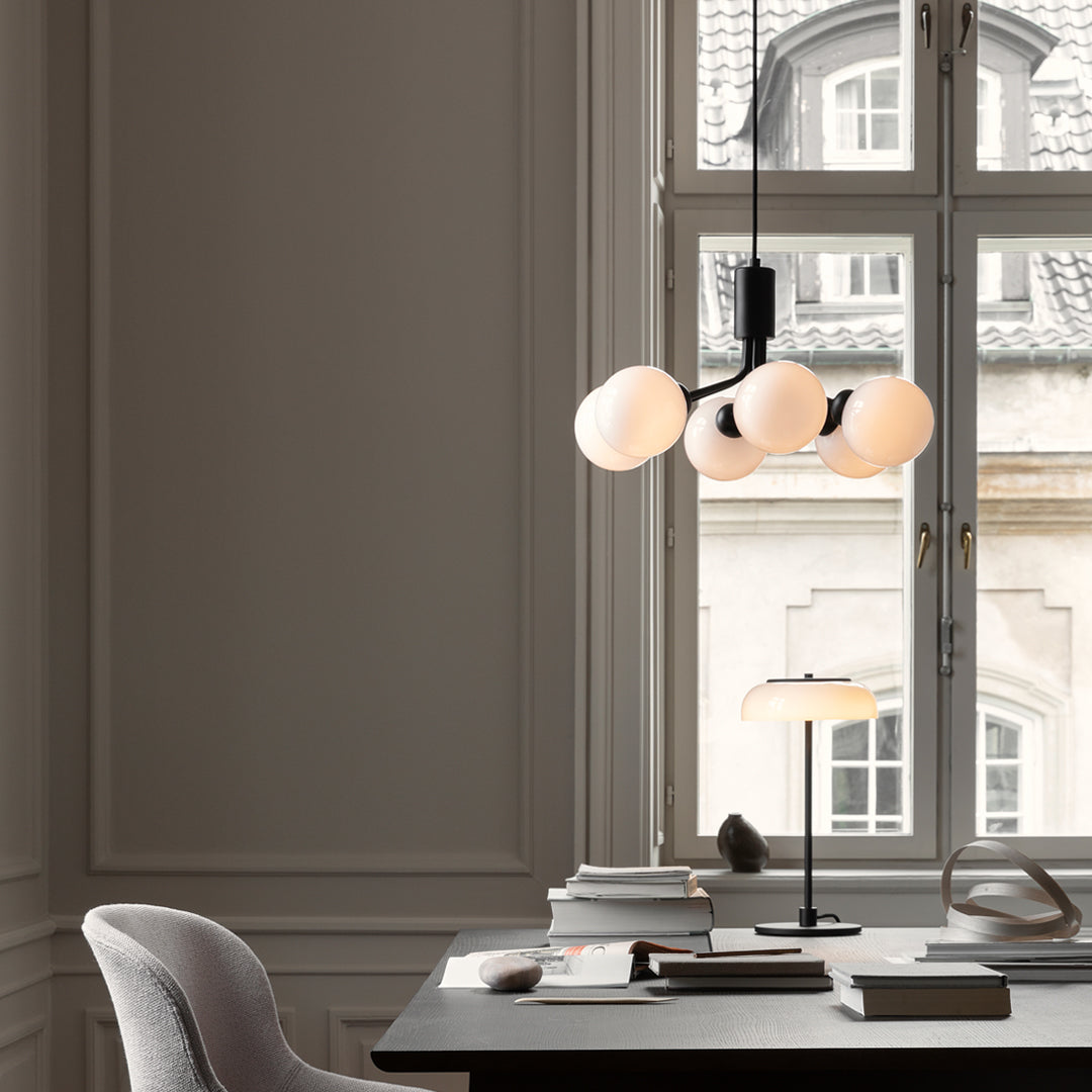 Apiales 6-Light Crystal Chandelier - Elegant Dining Room Lighting Fixture for Home Decor | Perfect for Living Room, Bedroom, or Entryway