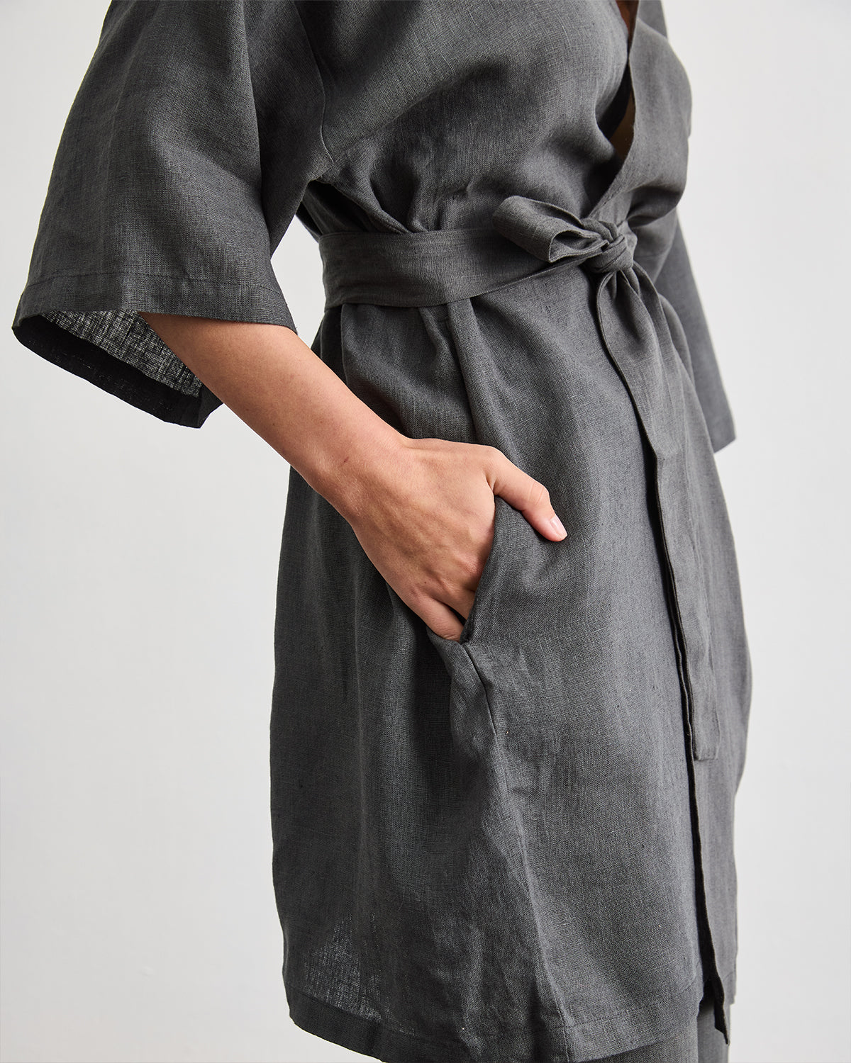Premium Charcoal Robe Set for Women - Soft & Comfortable Loungewear for Spa, Bath, and Relaxation at Home