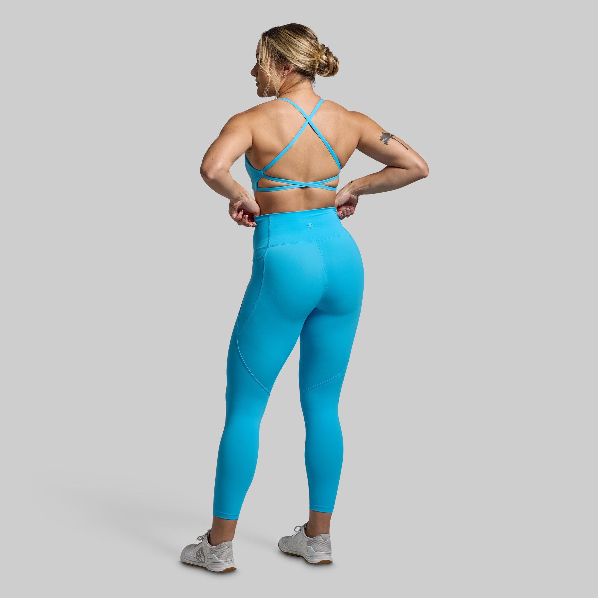 Serenity Sports Bra for Women - High Support, Comfortable & Breathable Workout Top (Aquarius Blue) - Perfect for Yoga, Running & Gym Fitness