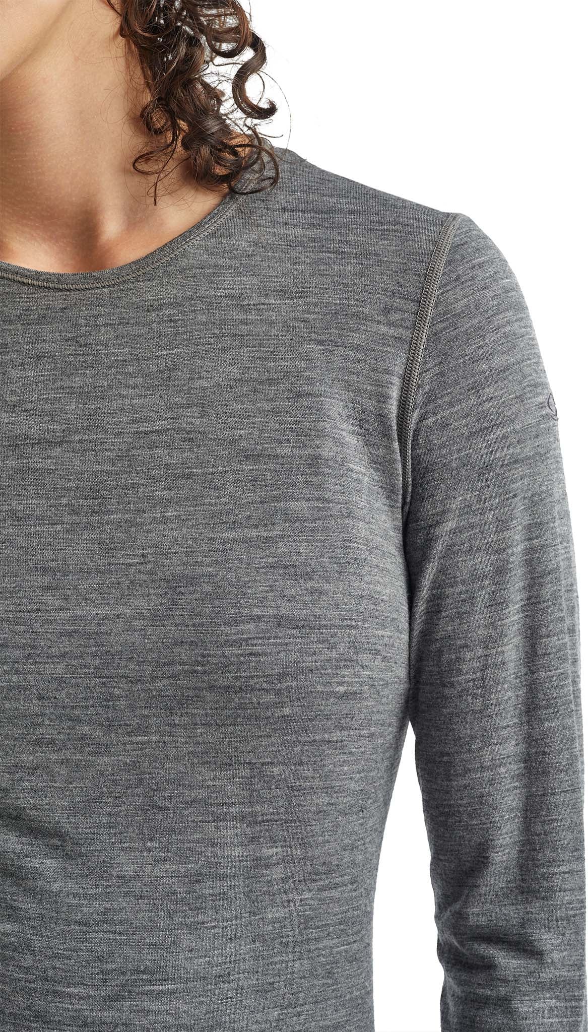 200 Oasis Long Sleeve Crewneck Women's Thermal Shirt - Soft Cotton Blend Base Layer for Winter, Fall & Outdoor Activities