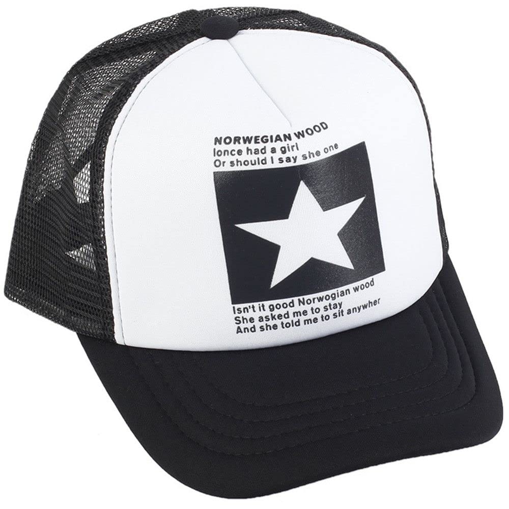 Breathable Mesh Trucker Hat - Adjustable Snapback Cotton Baseball Cap for Men & Women - Perfect for Golf, Sports & Outdoor Activities